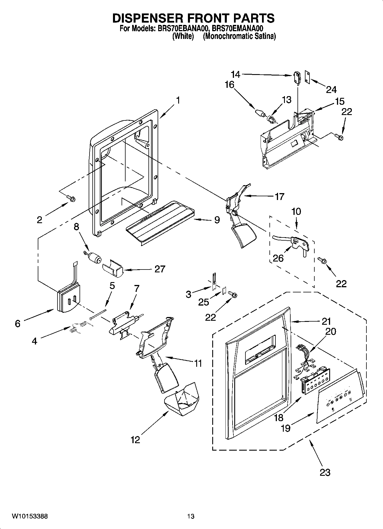 08 - DISPENSER FRONT PARTS