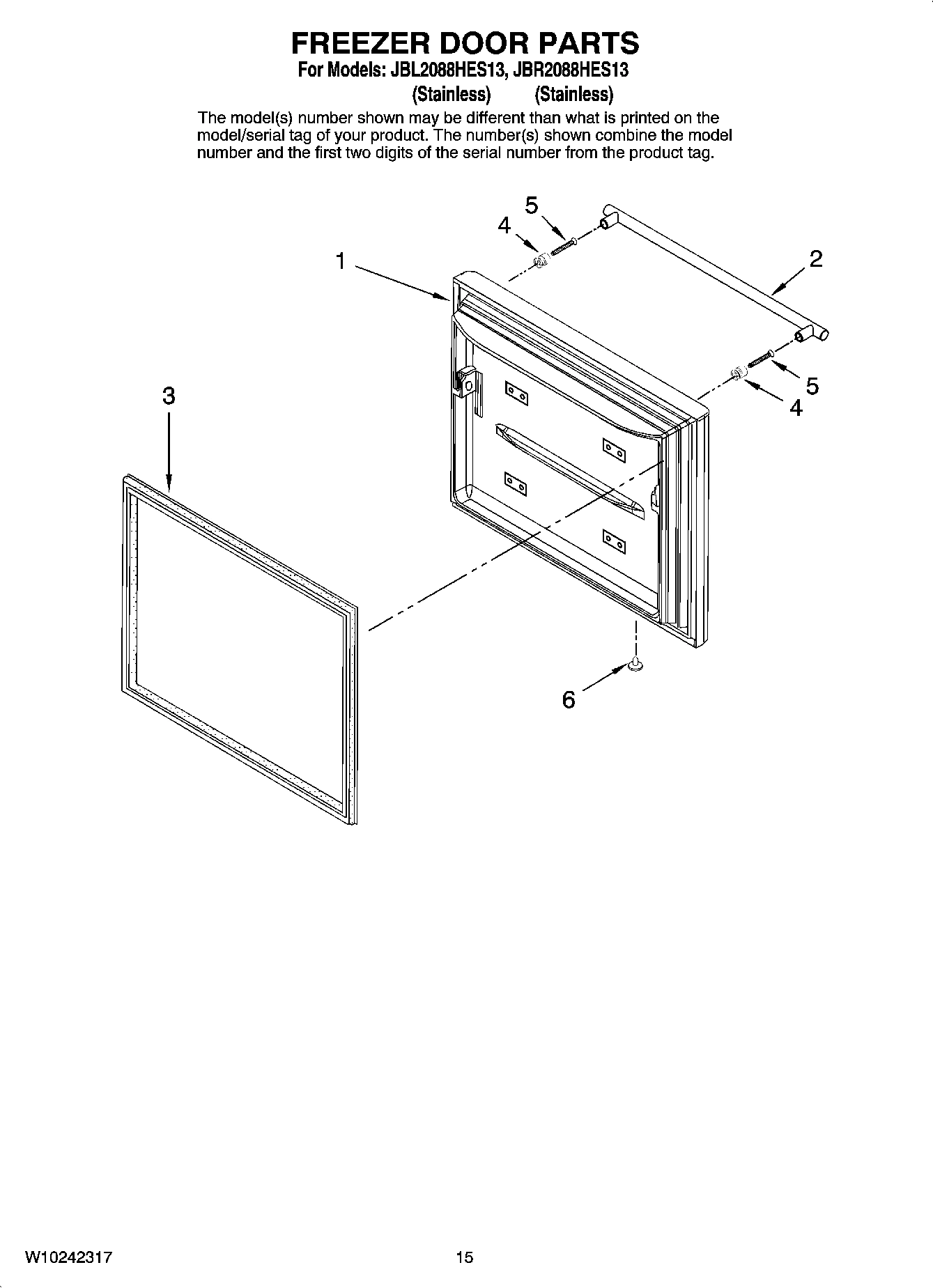 08 - FREEZER DOOR PARTS, OPTIONAL PARTS