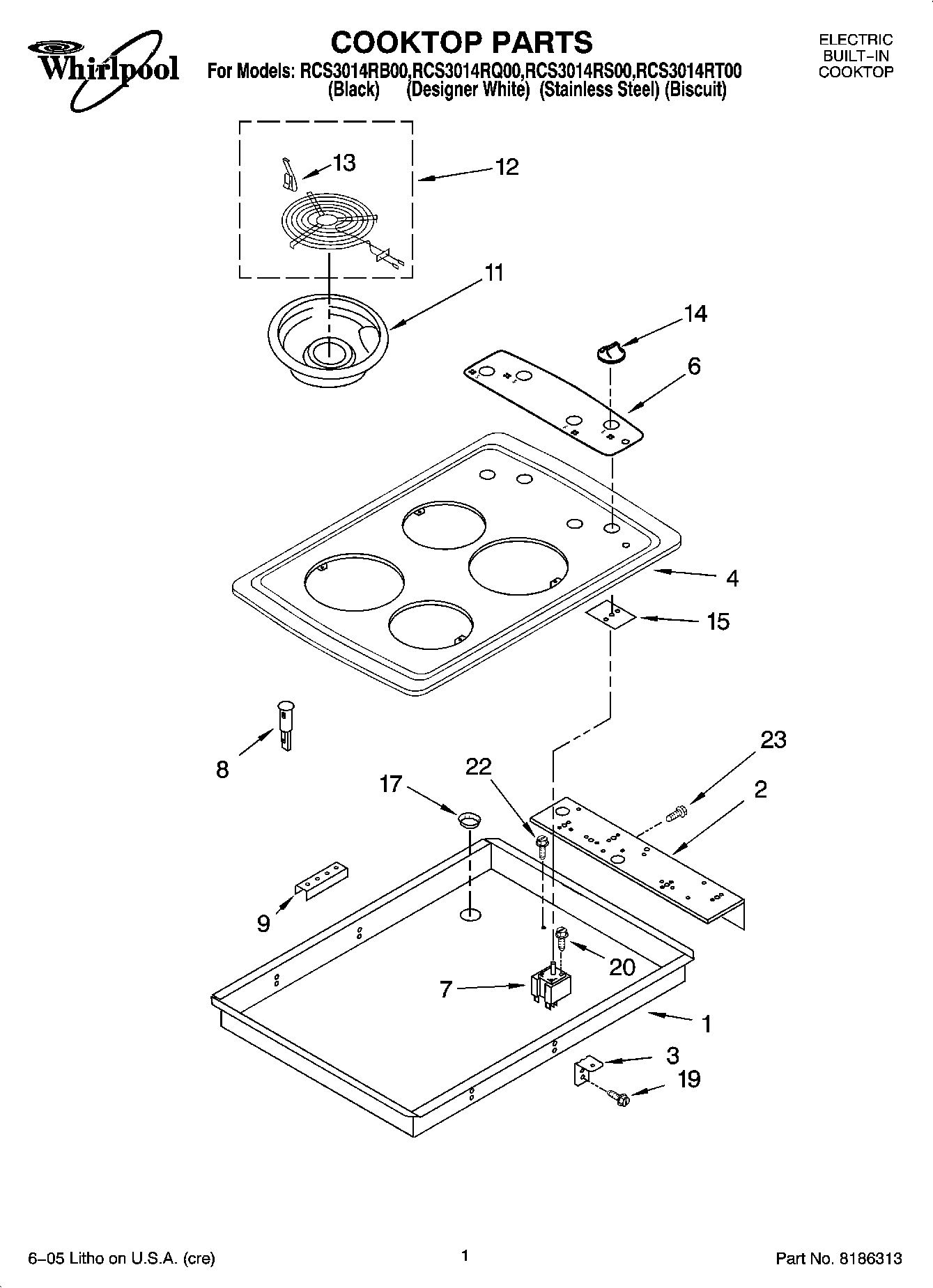 01 - COOKTOP PARTS