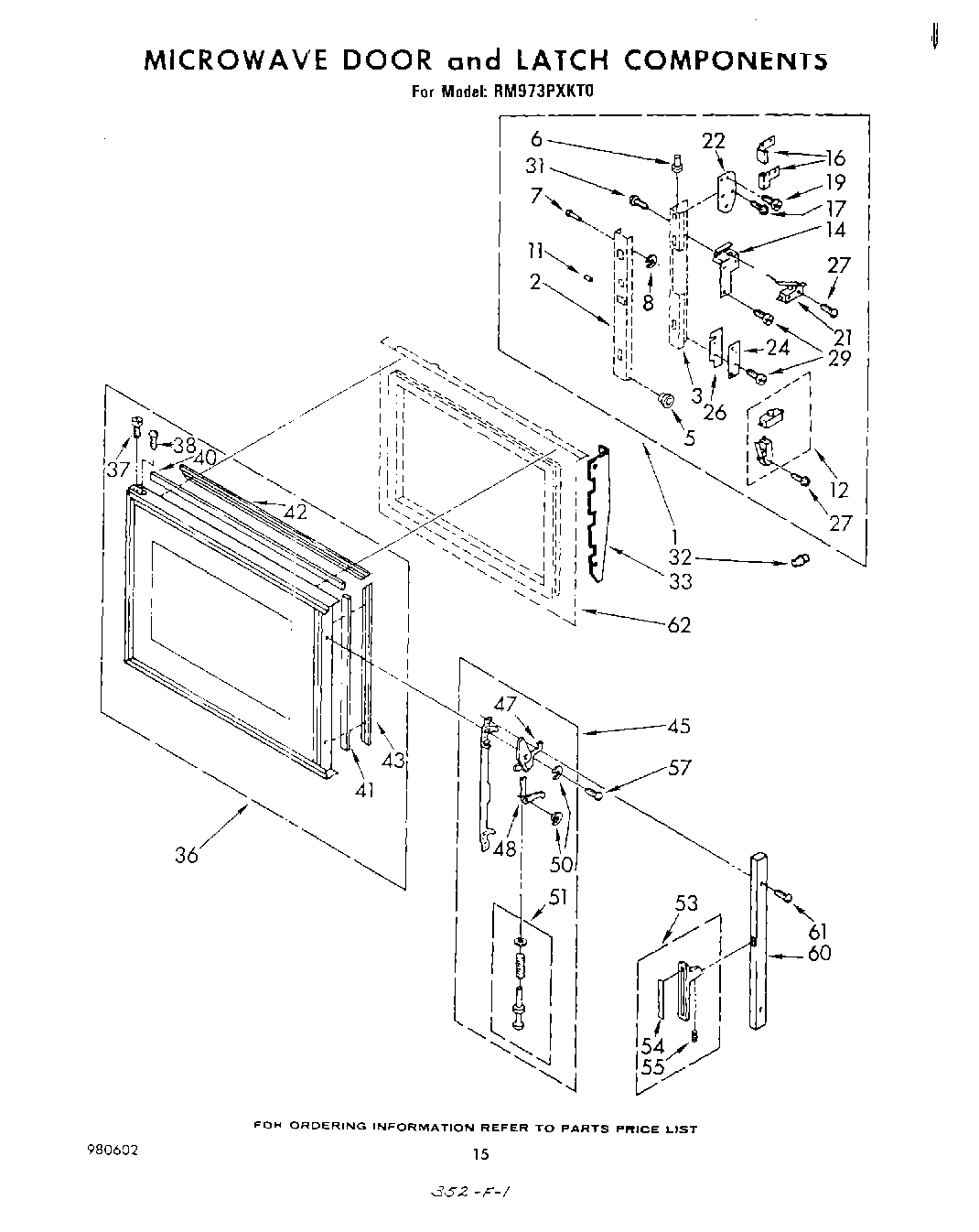09 - MICROWAVE DOOR AND LATCH