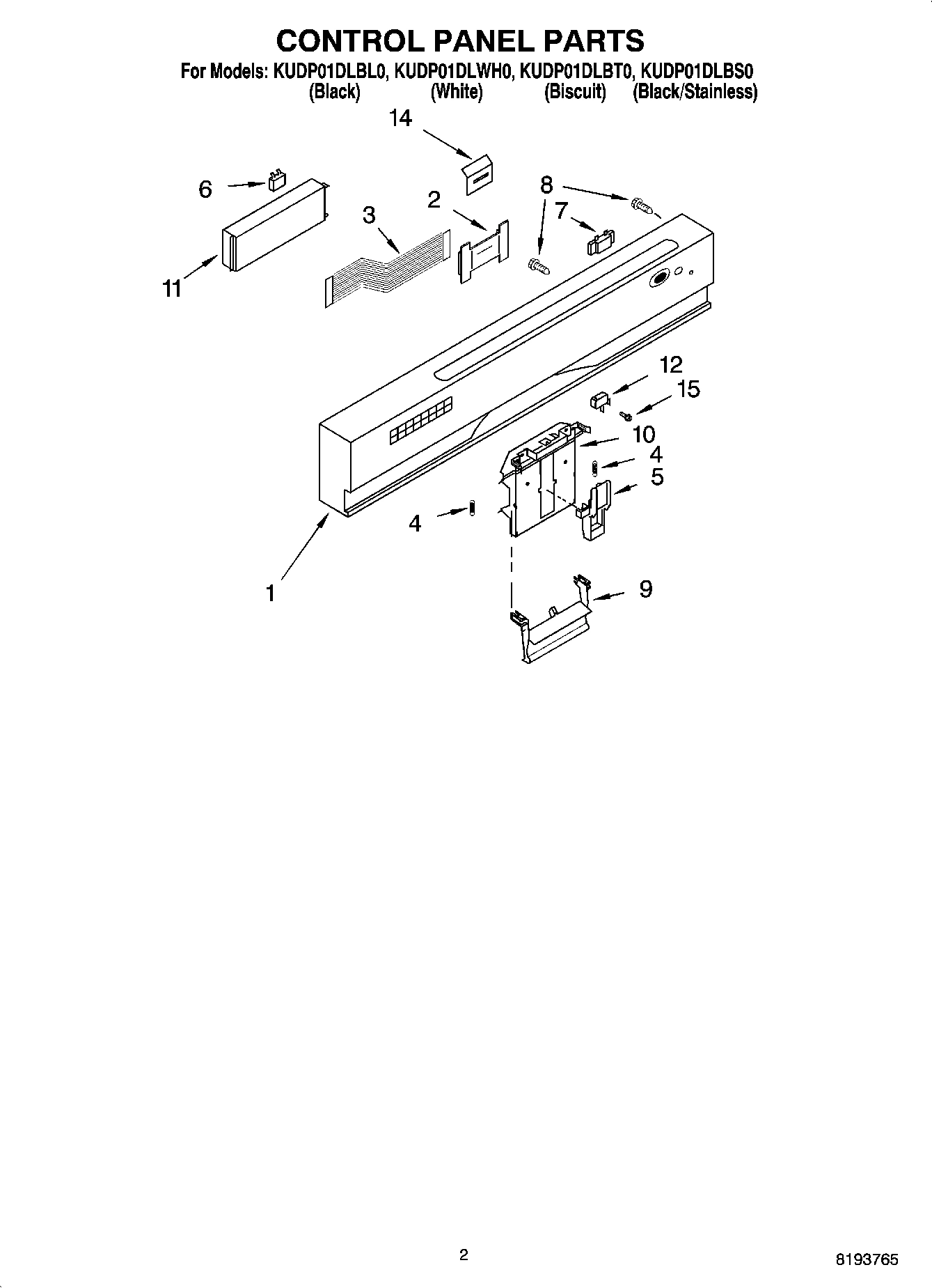 02 - CONTROL PANEL PARTS
