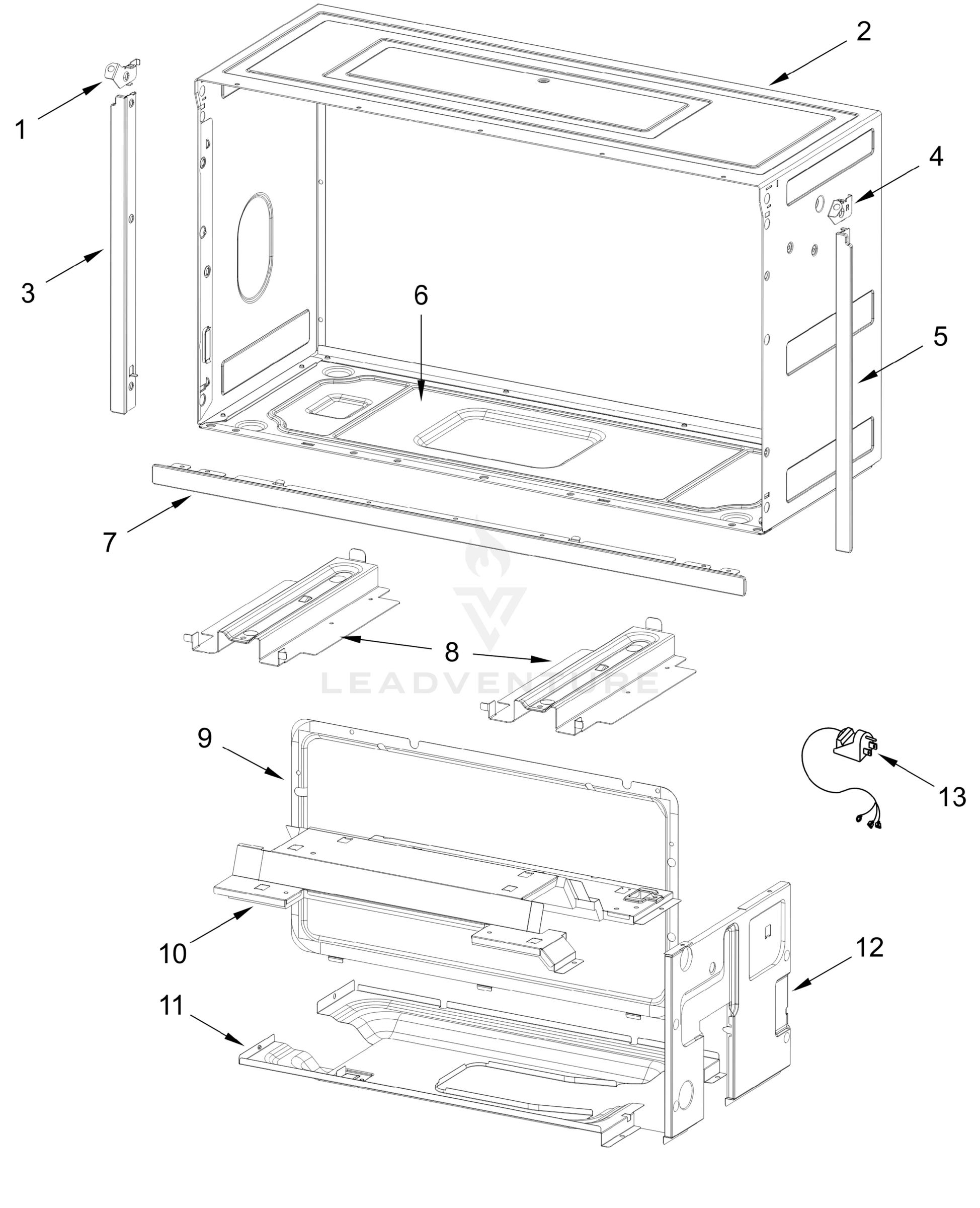 CABINET AND INSTALLATION PARTS