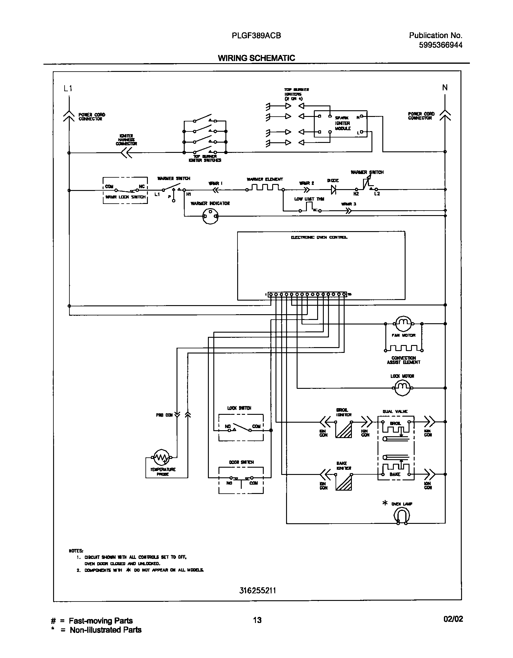 13 - WIRING SCHEMATIC
