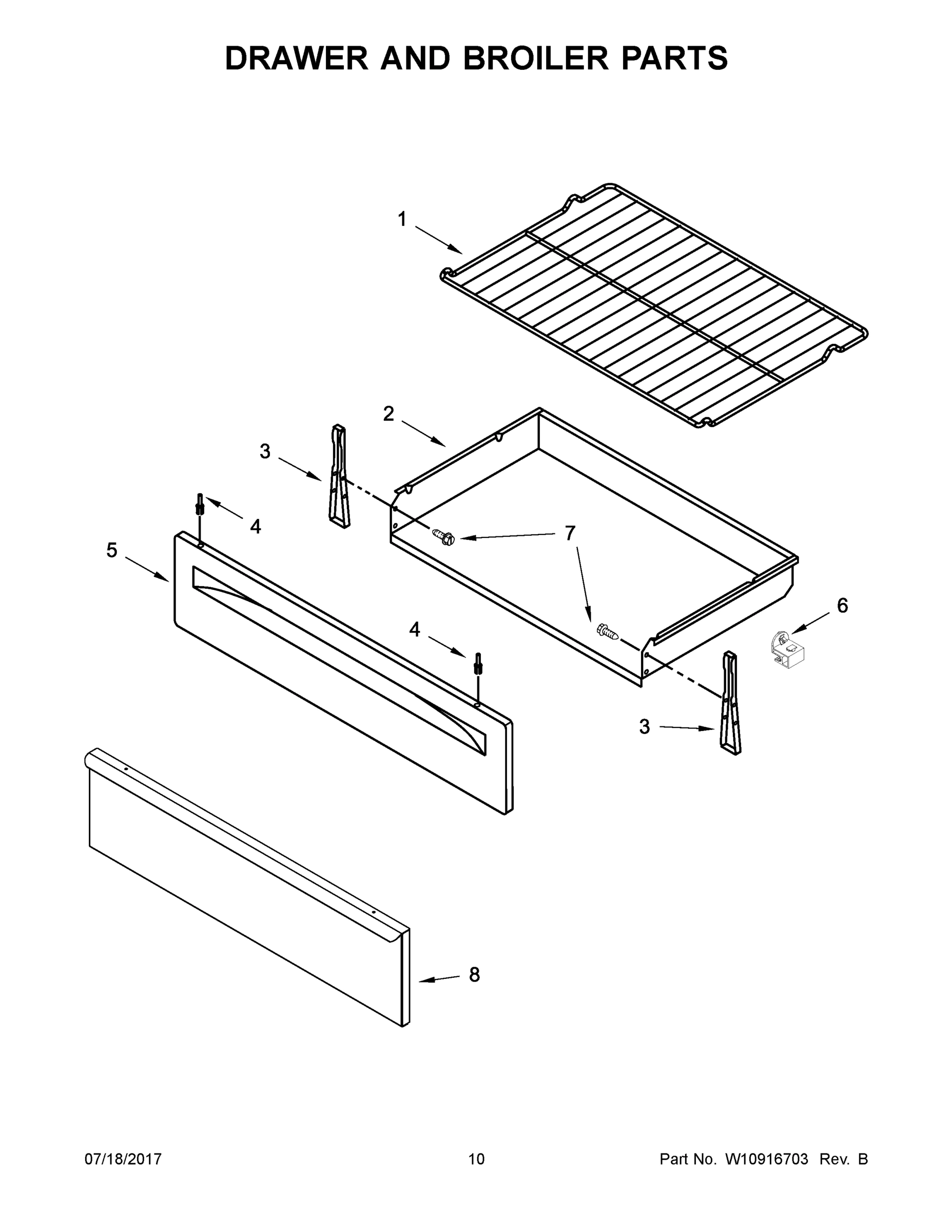 06 - DRAWER AND BROILER PARTS