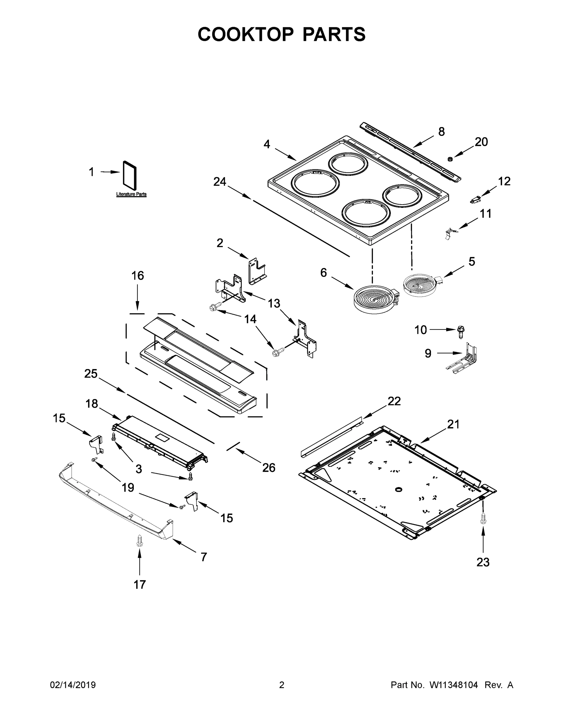 02 - COOKTOP PARTS