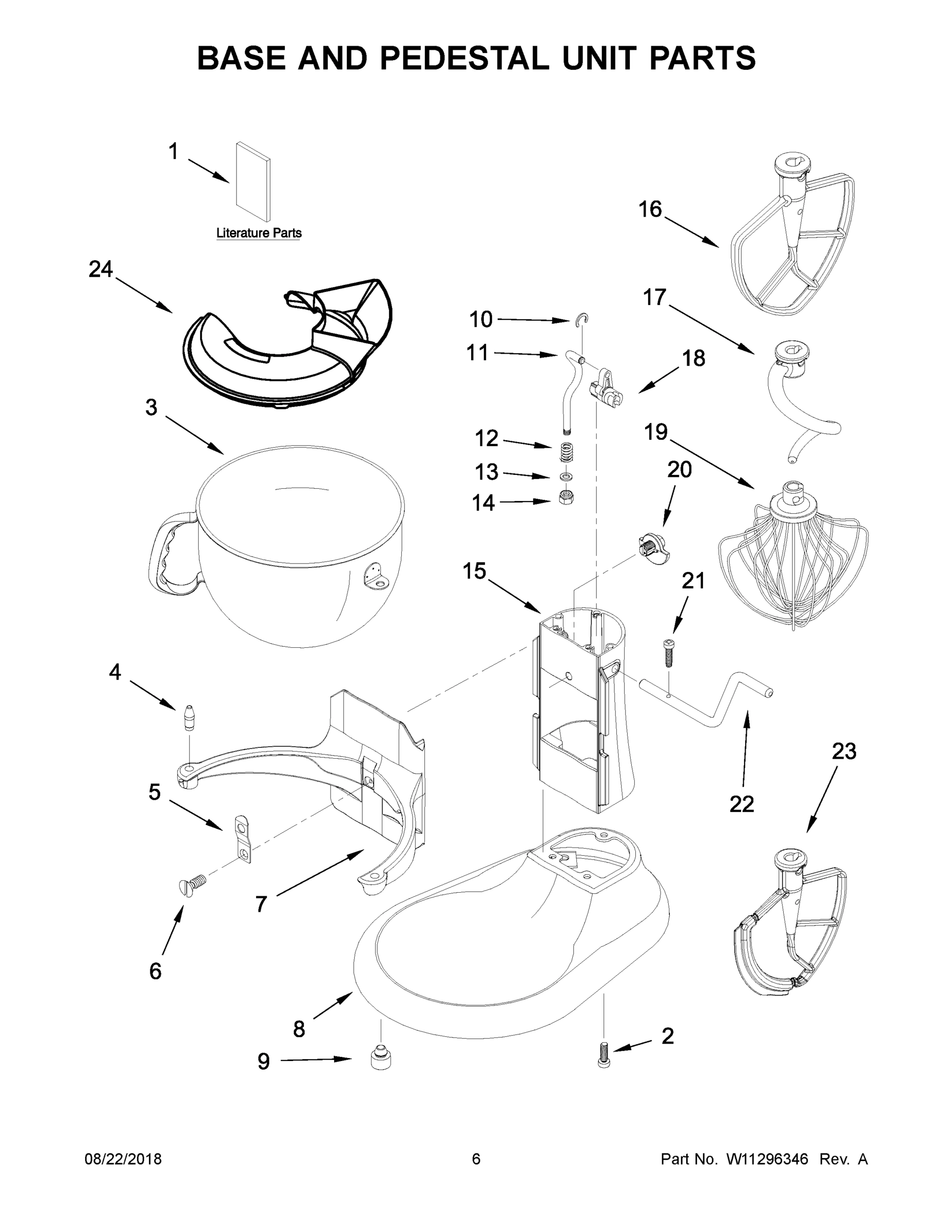 04 - BASE AND PEDESTAL UNIT PARTS