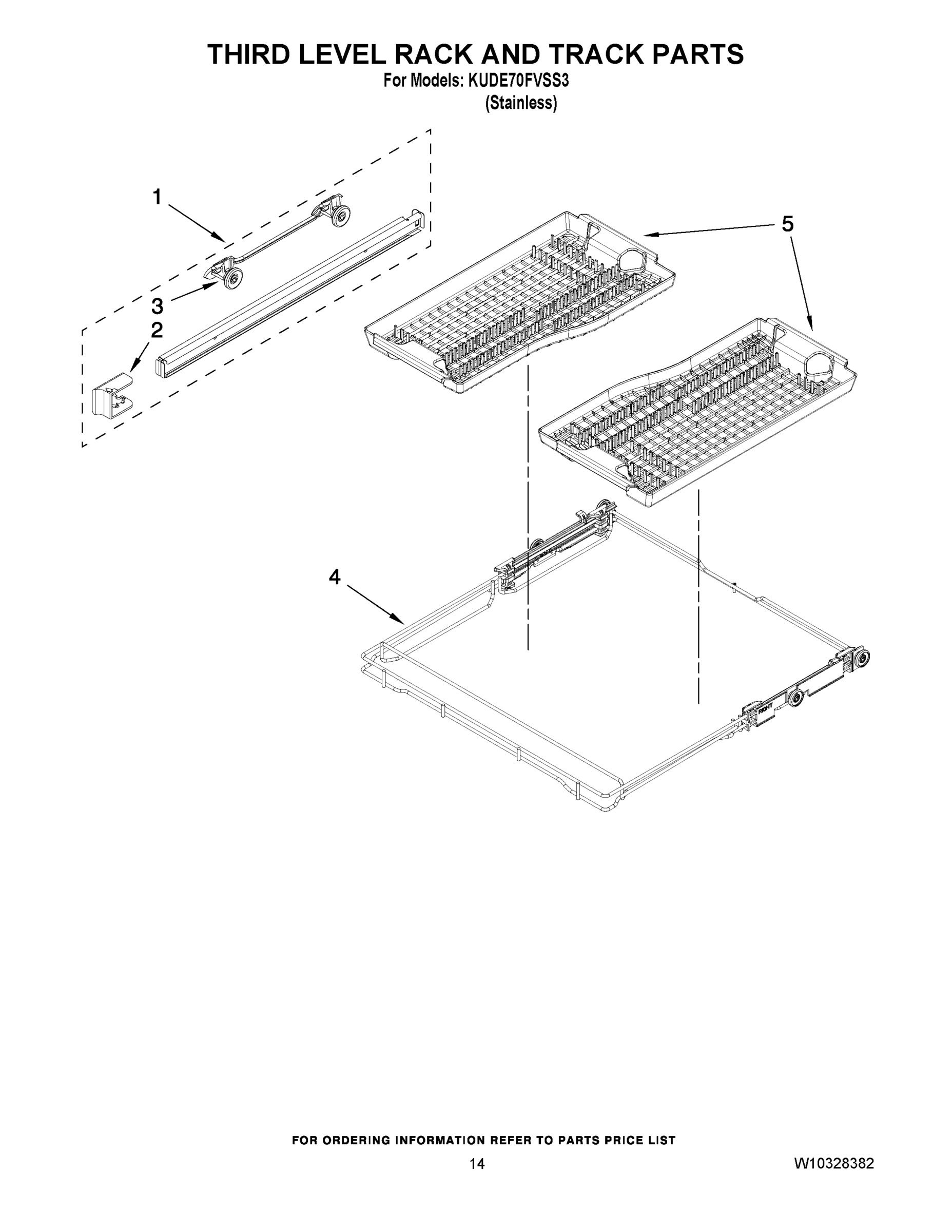 11 - THIRD LEVEL RACK AND TRACK PARTS