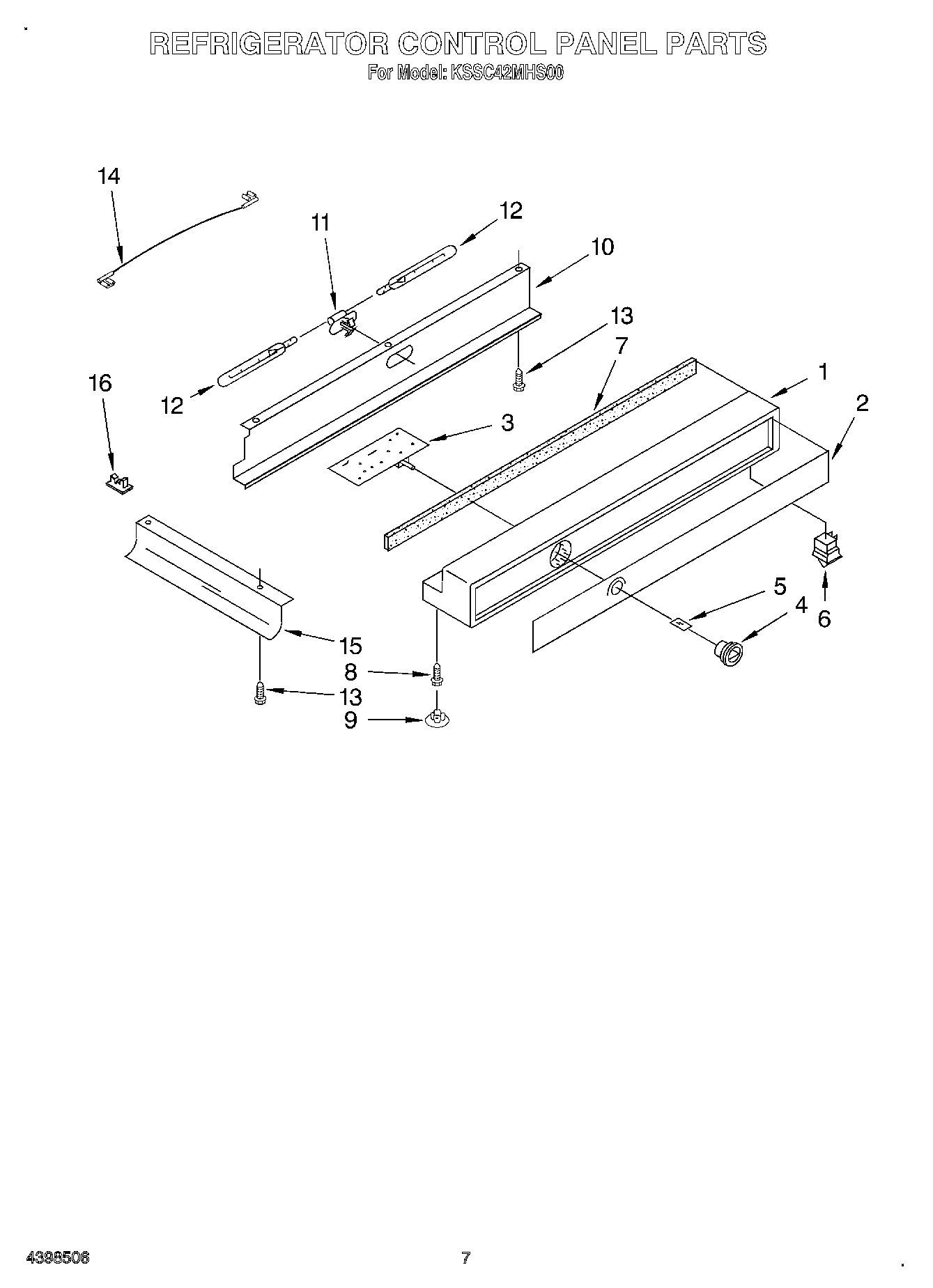 05 - REFRIGERATOR CONTROL PANEL