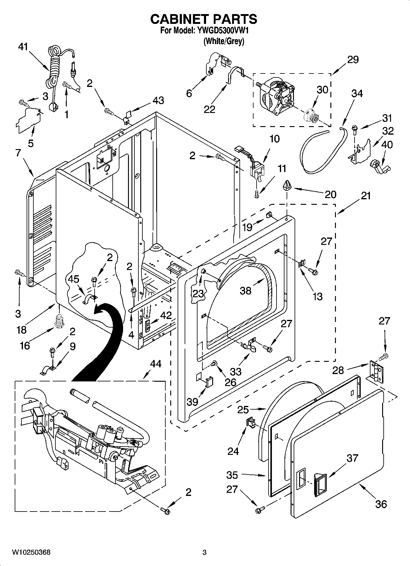 02 - CABINET PARTS