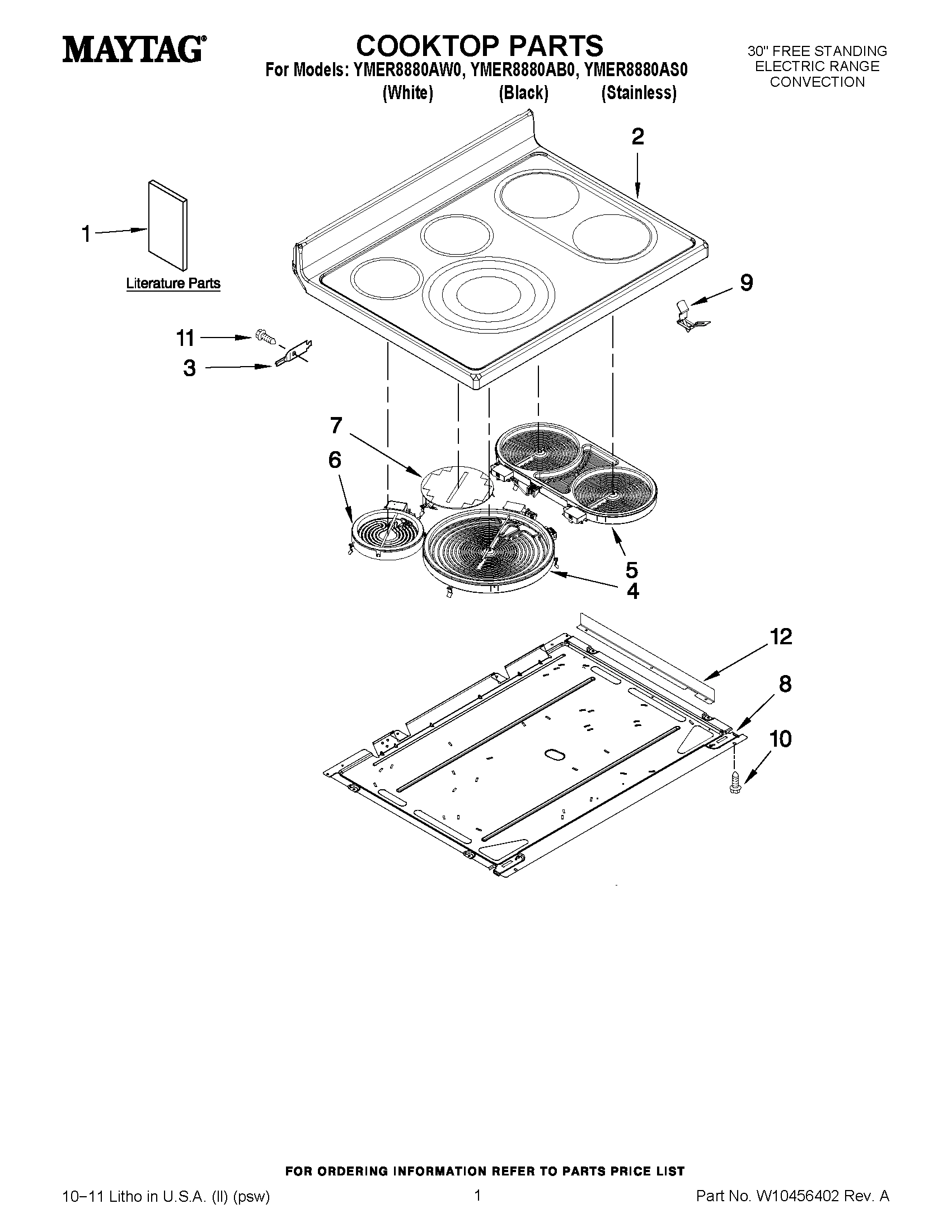 01 - COOKTOP PARTS