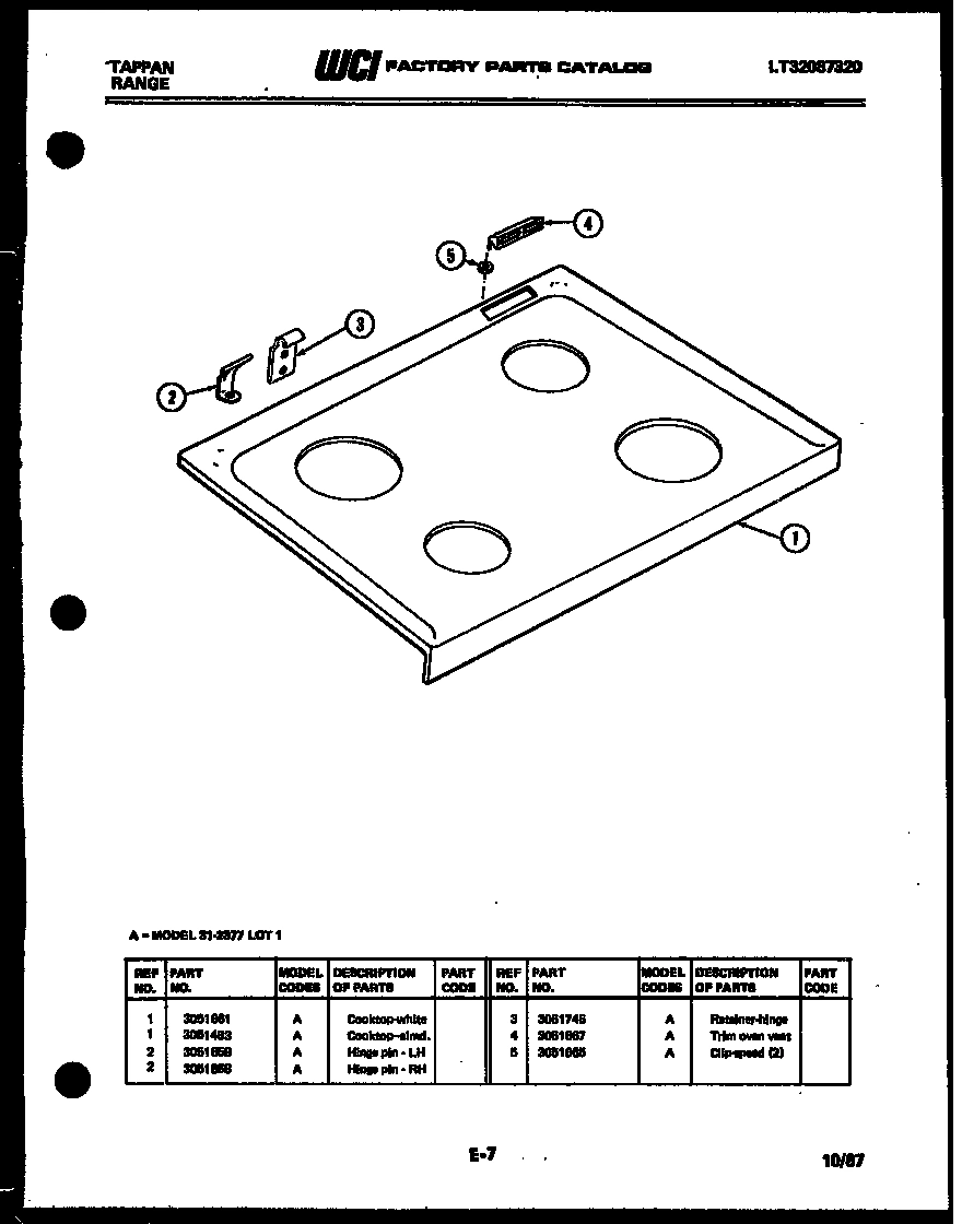 05 - COOKTOP PARTS
