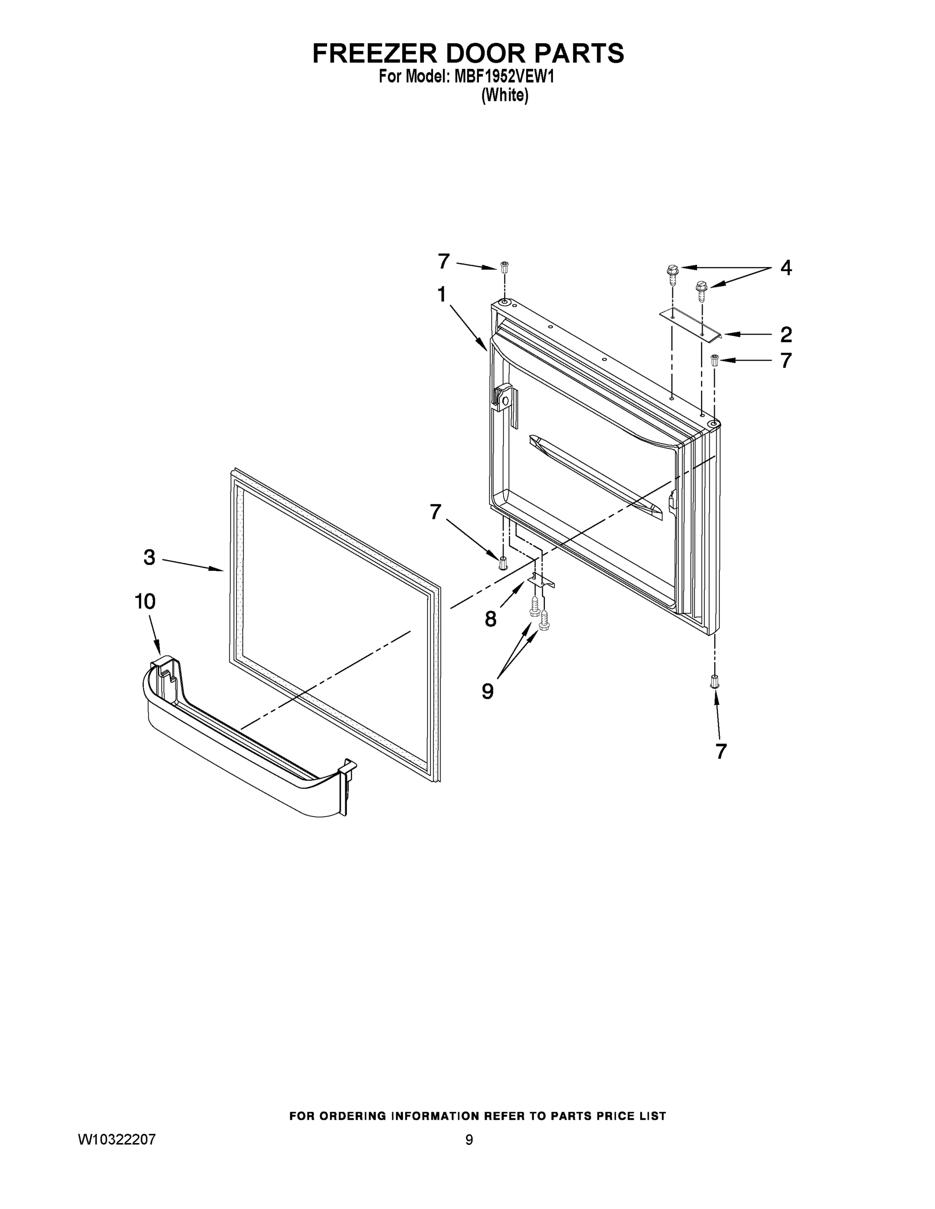 05 - FREEZER DOOR PARTS