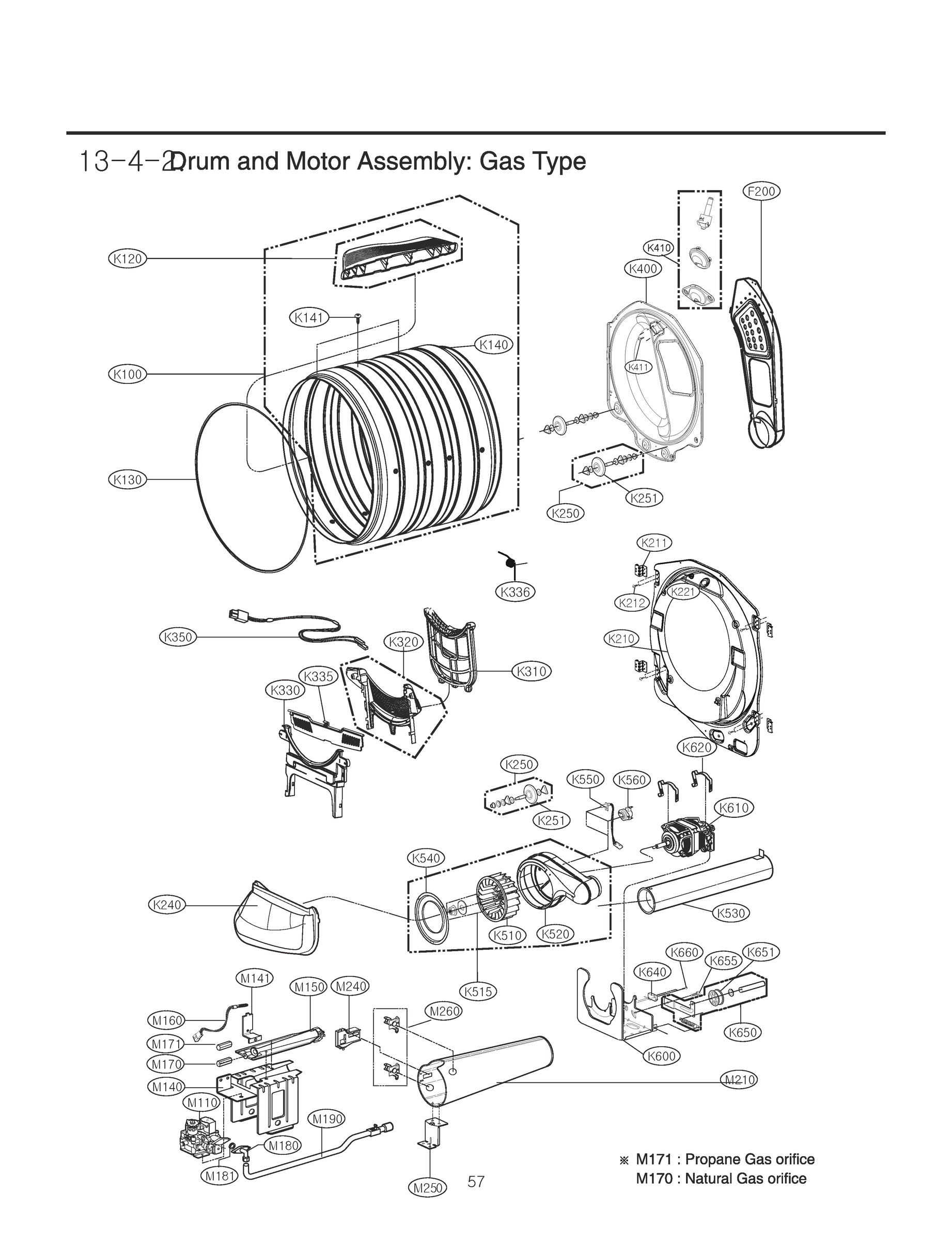DRUM AND MOTOR ASSEMBLY