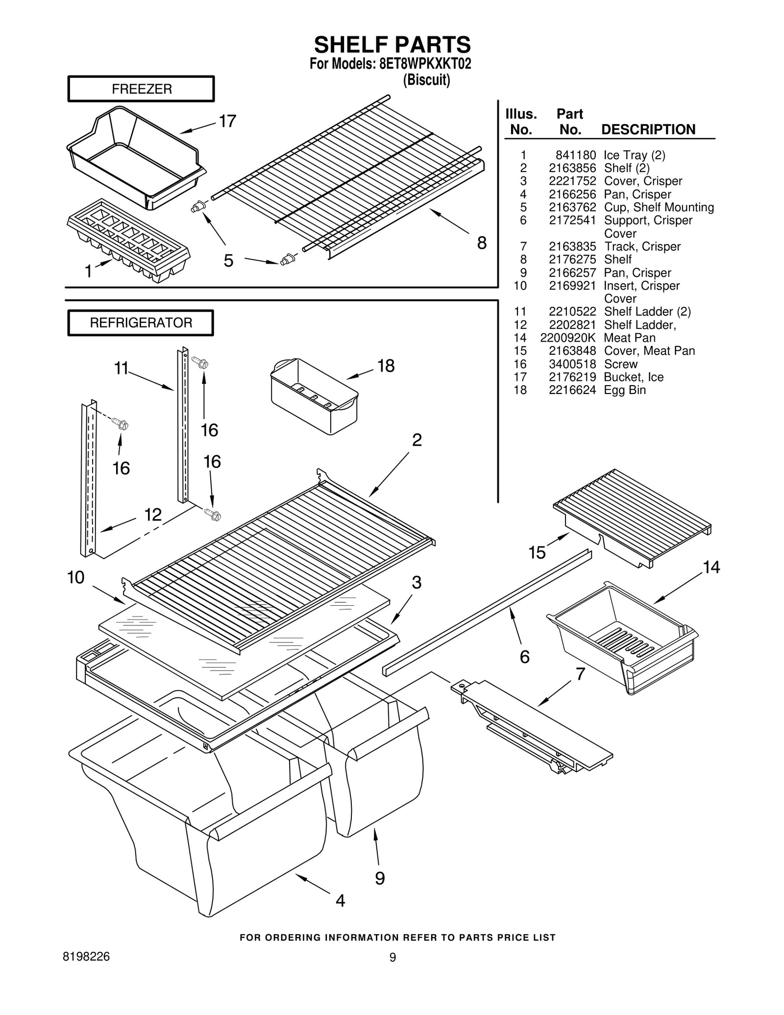 SHELF PARTS