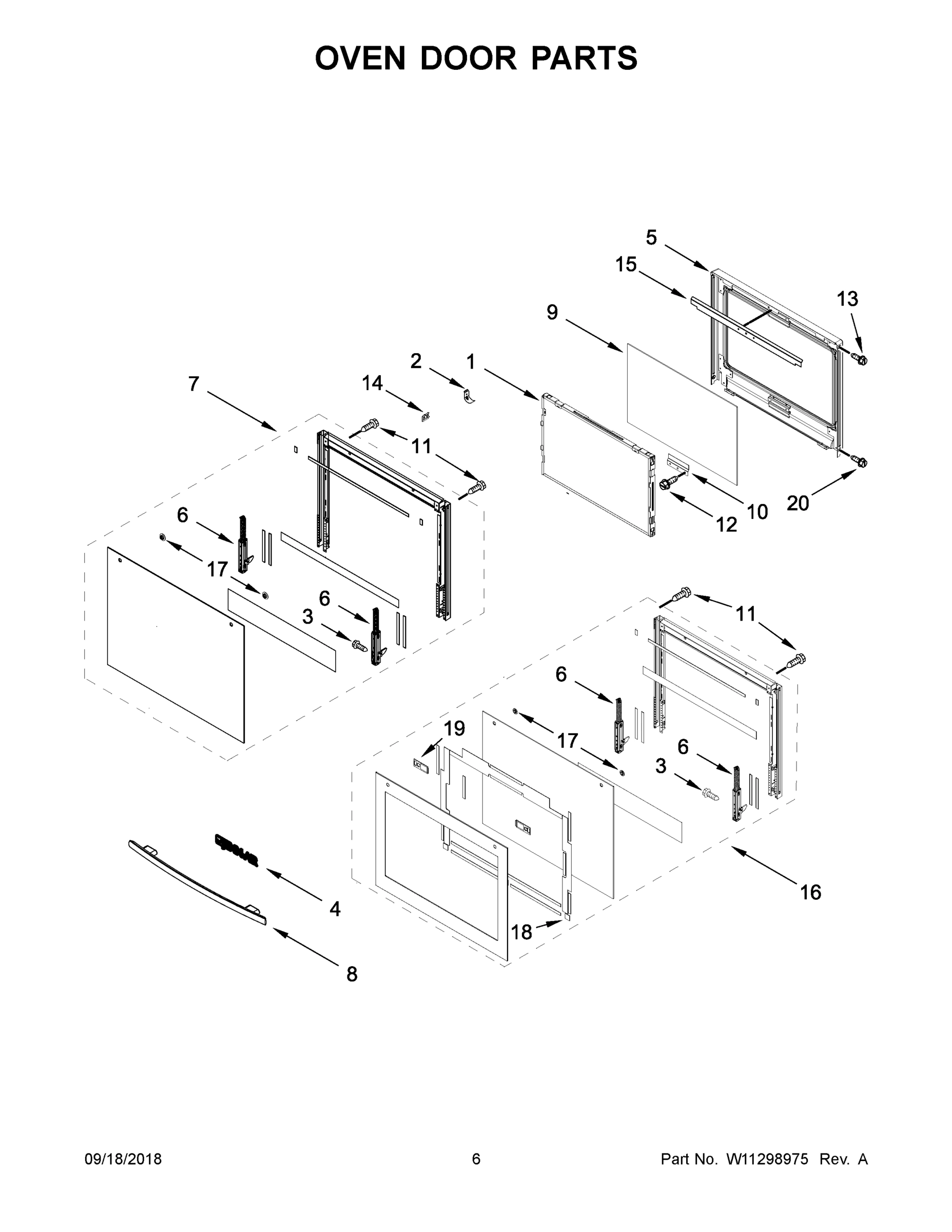 04 - OVEN DOOR PARTS