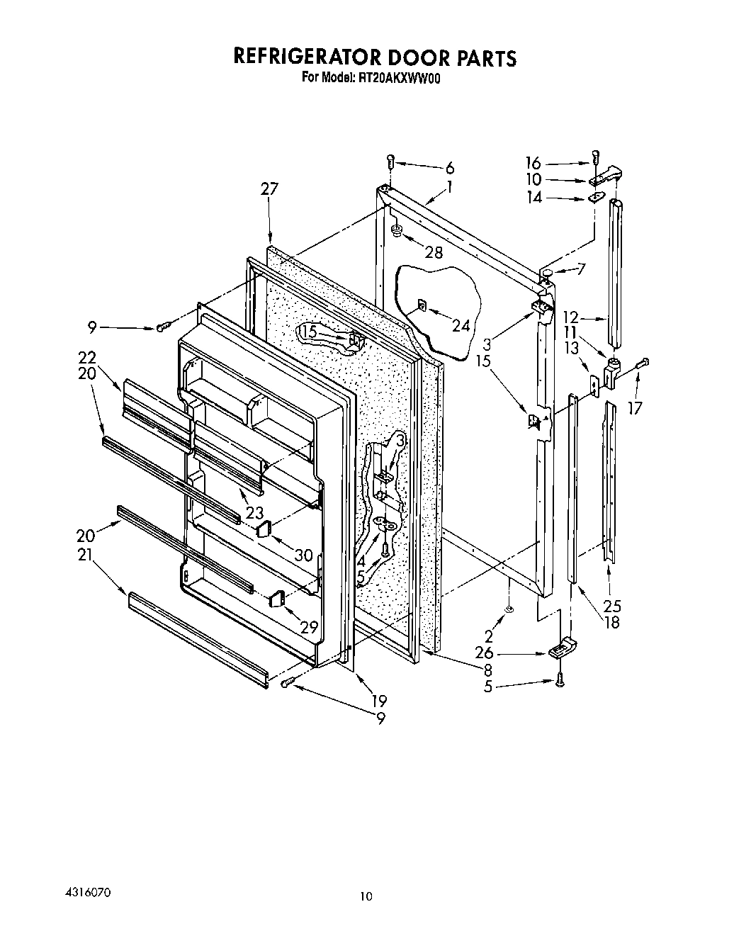 07 - REFRIGERATOR DOOR, LIT/OPTIONAL