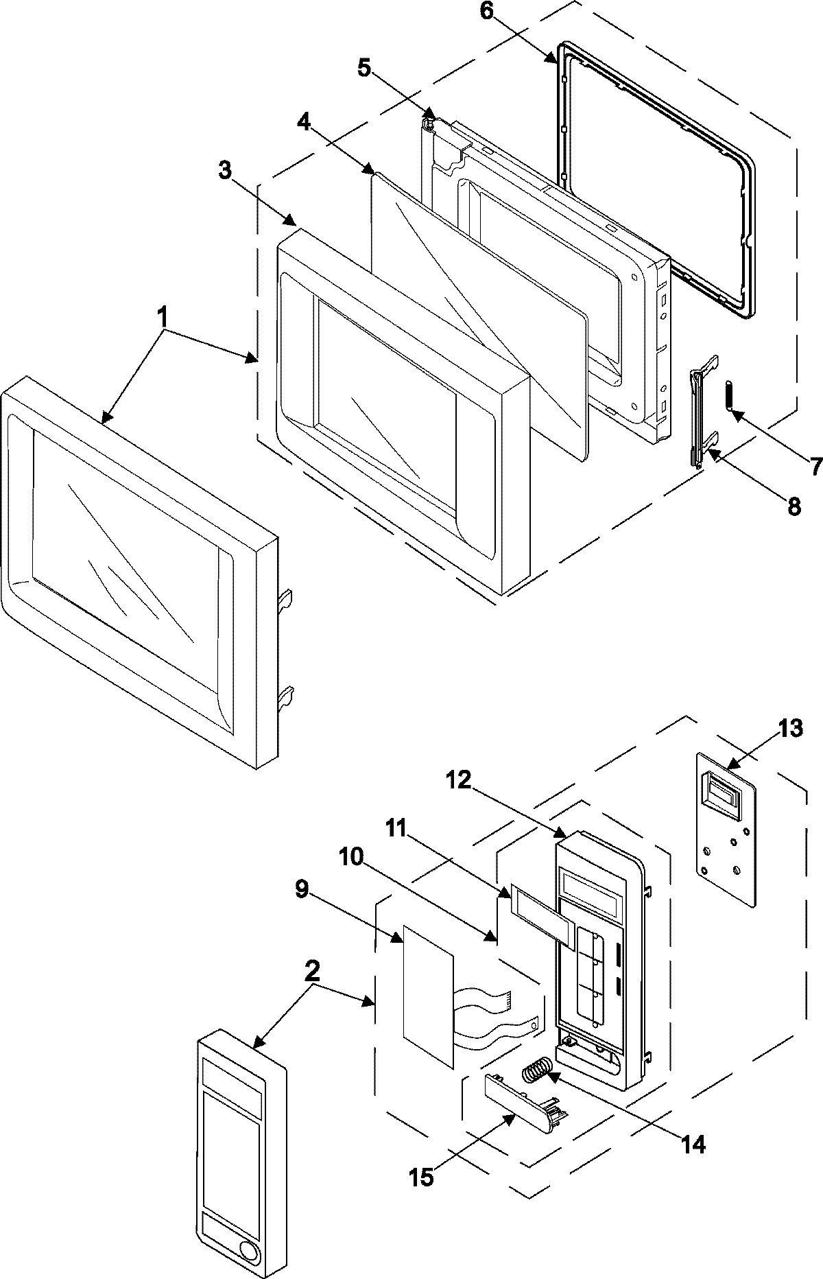02 - CONTROL PANEL/DOOR ASSEMBLY