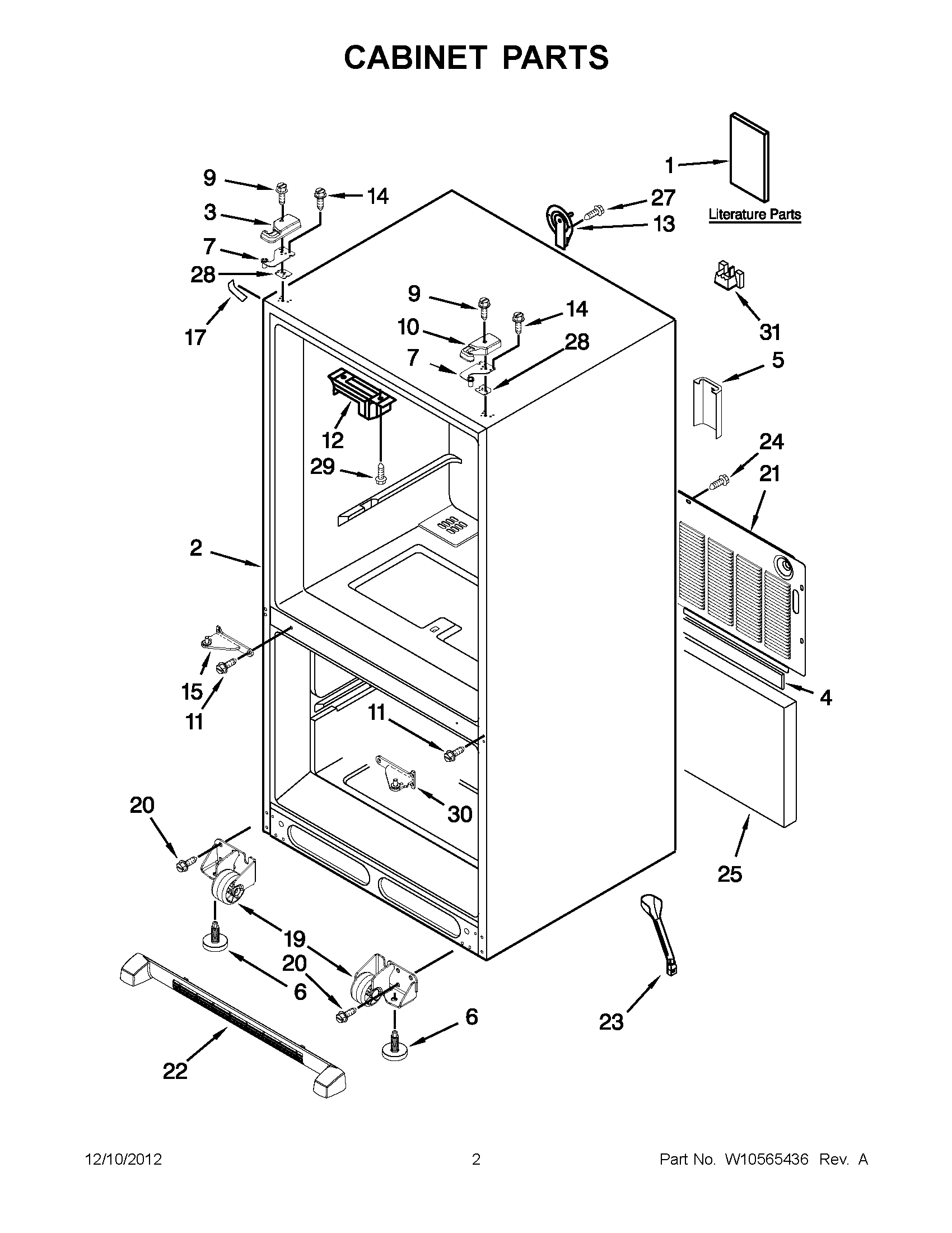 01 - CABINET PARTS