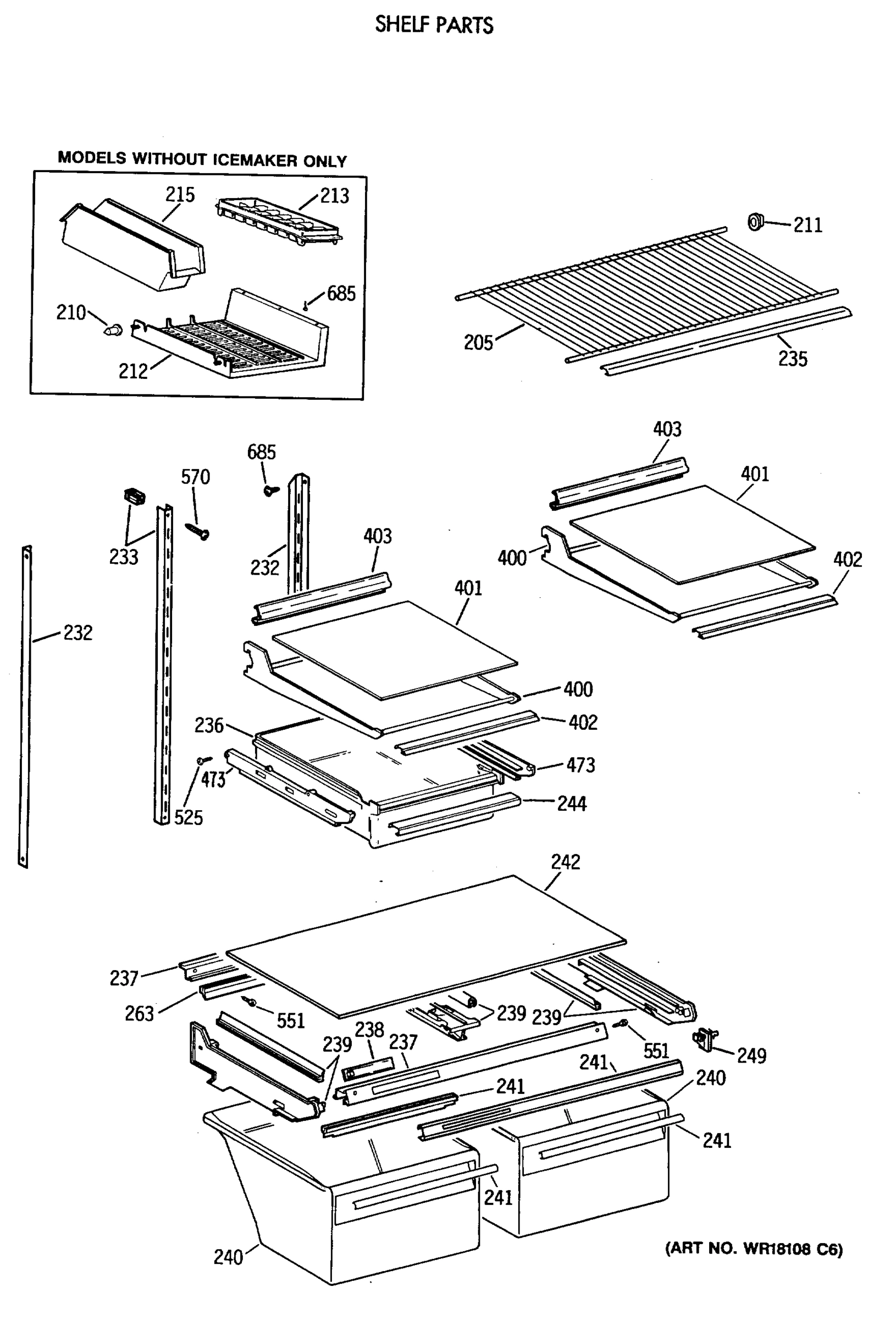 SHELF PARTS