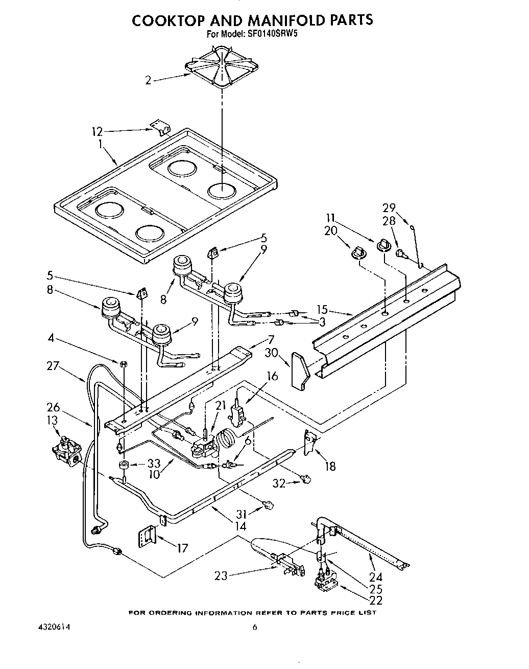 05 - COOKTOP AND MANIFOLD, LIT/OPTIONAL