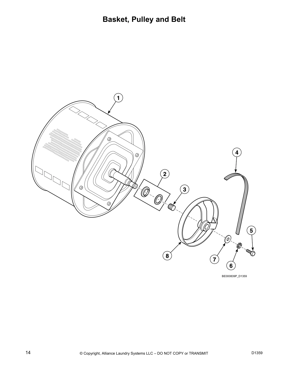 Basket, Pulley and Belt