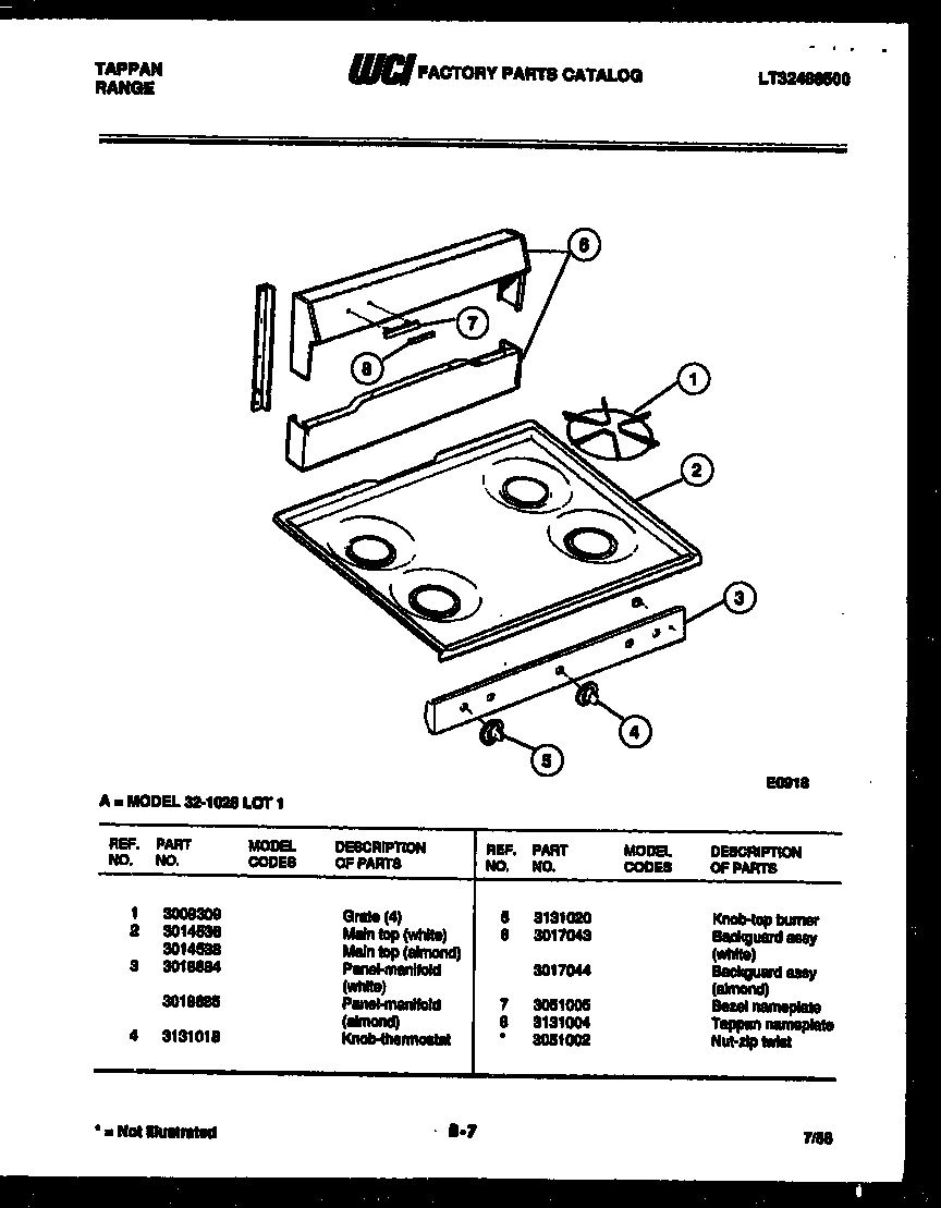 02 - COOKTOP PARTS