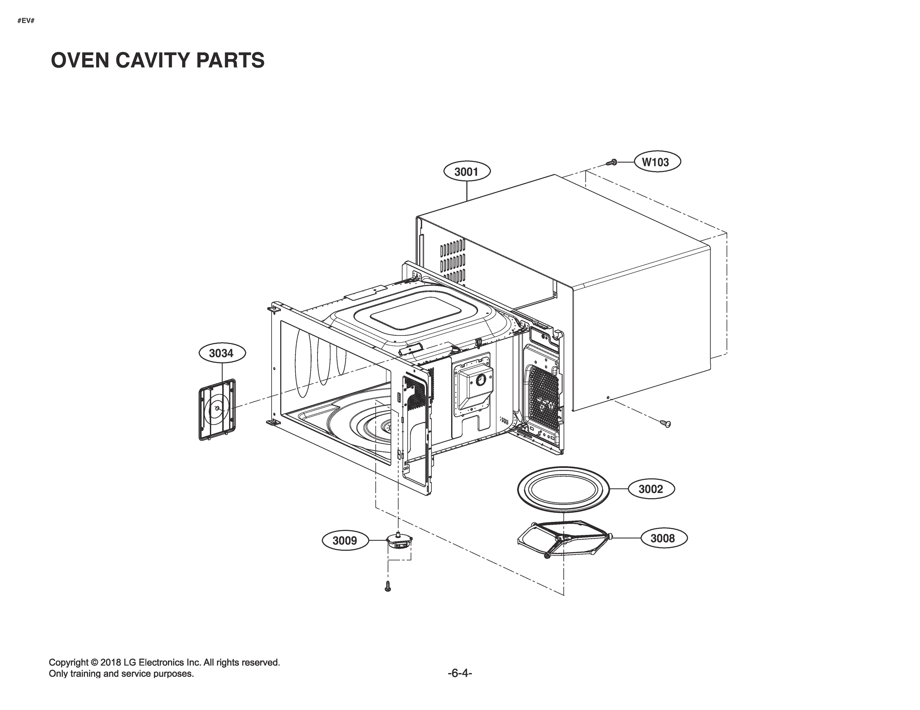 OVEN CAVITY PARTS