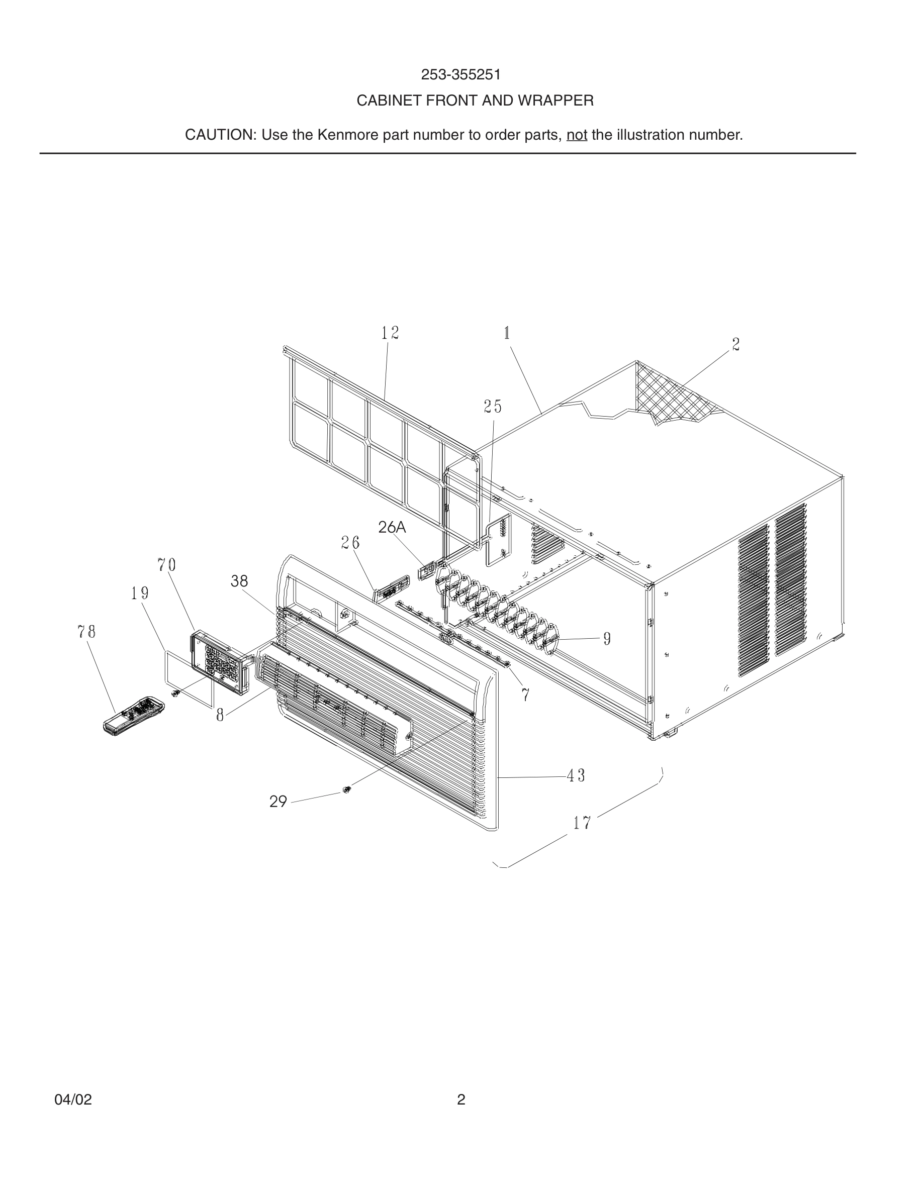 03 - CABINET FRONT AND WRAPPER