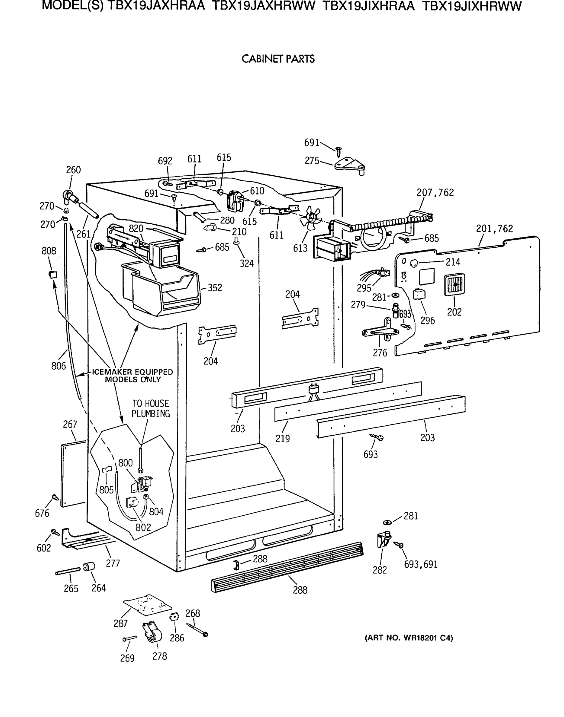 CABINET PARTS