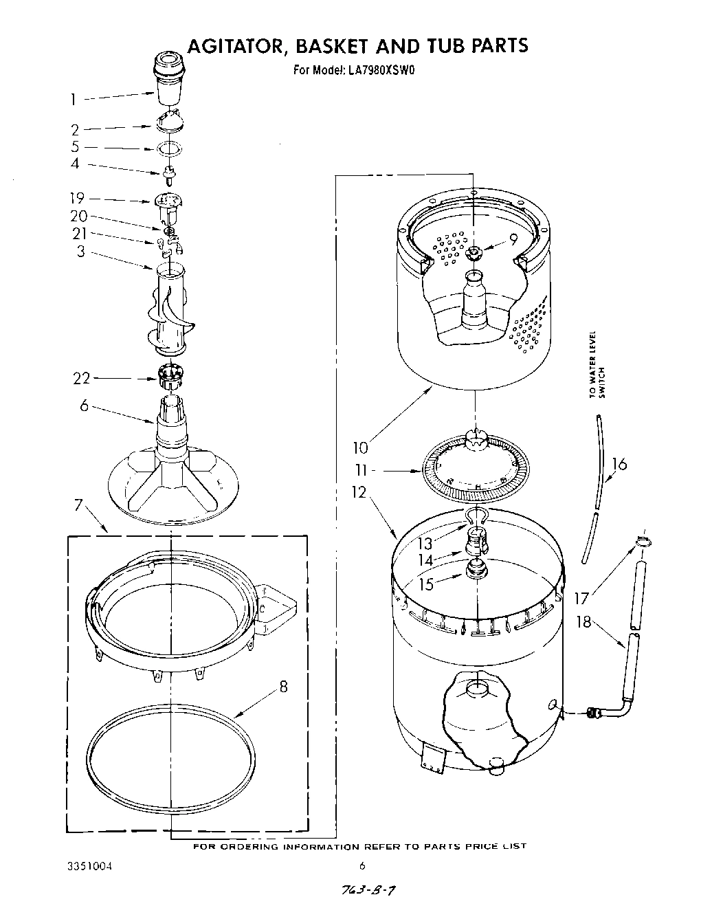 04 - AGITATOR, BASKET AND TUB