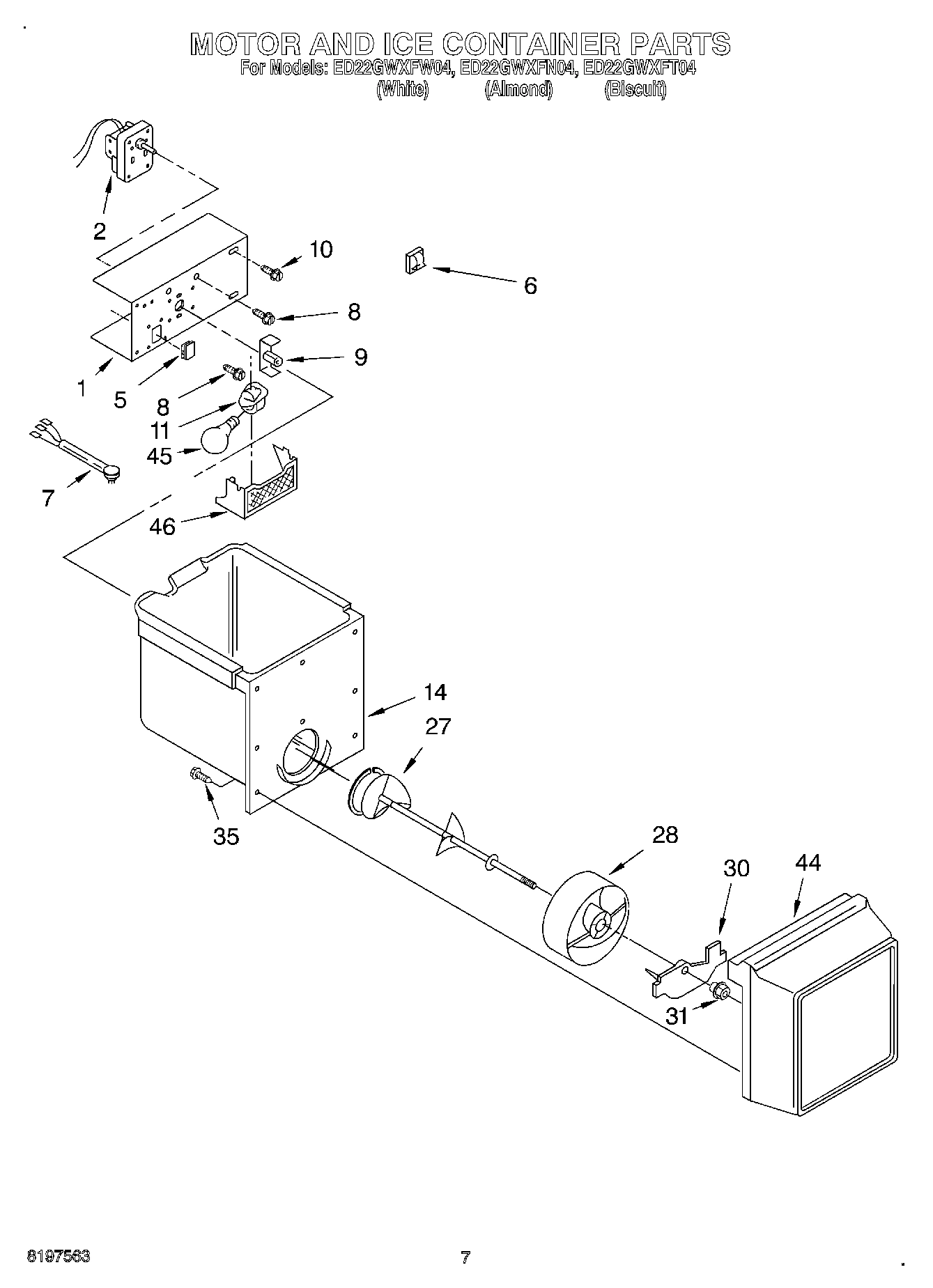 06 - MOTOR AND ICE CONTAINER