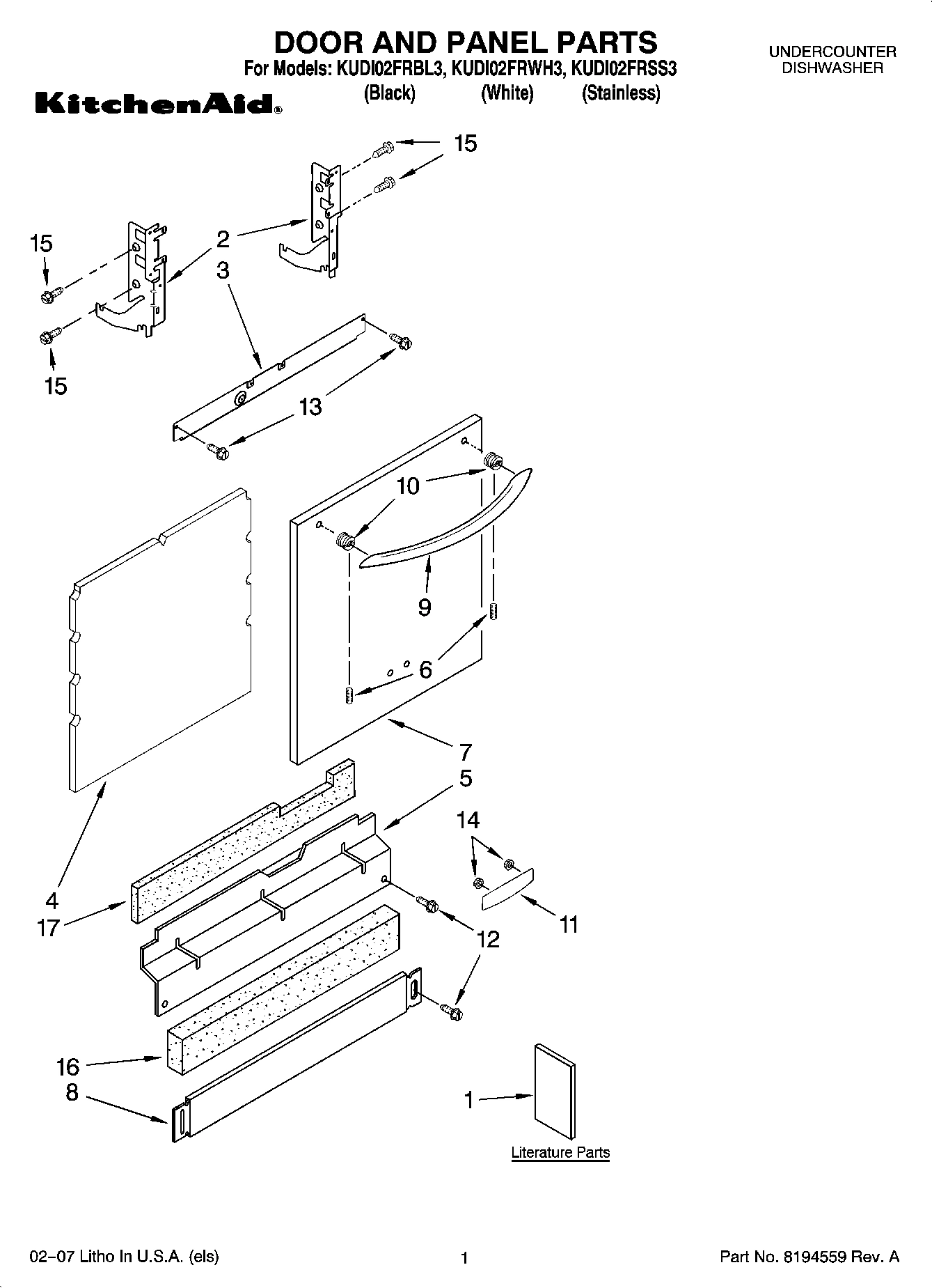 01 - DOOR AND PANEL PARTS