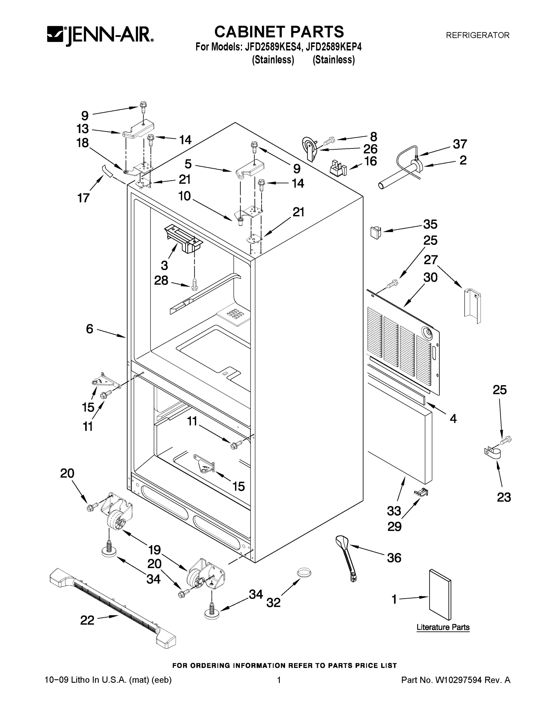 01 - CABINET PARTS
