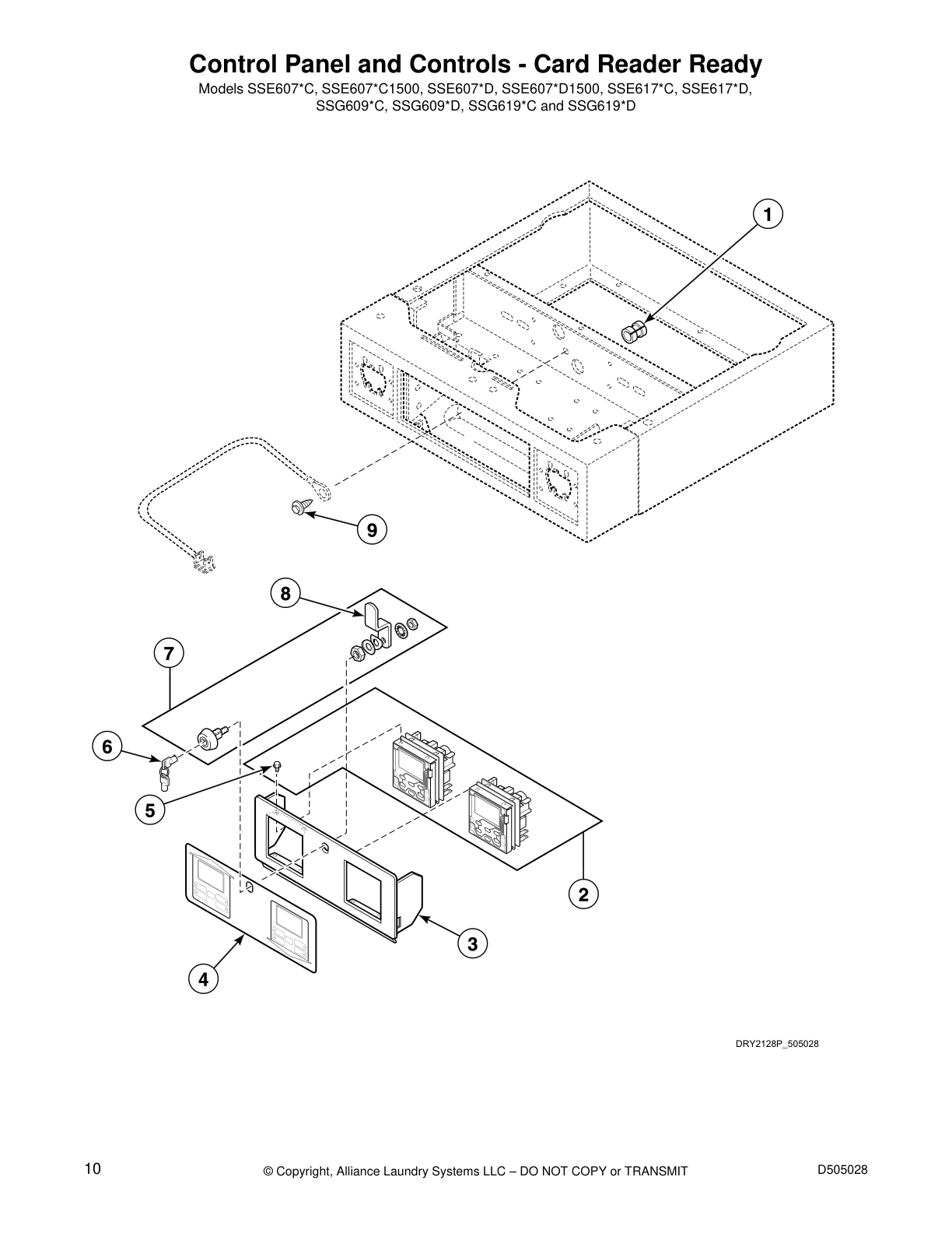 Control Panel and Controls - Card Reader Ready