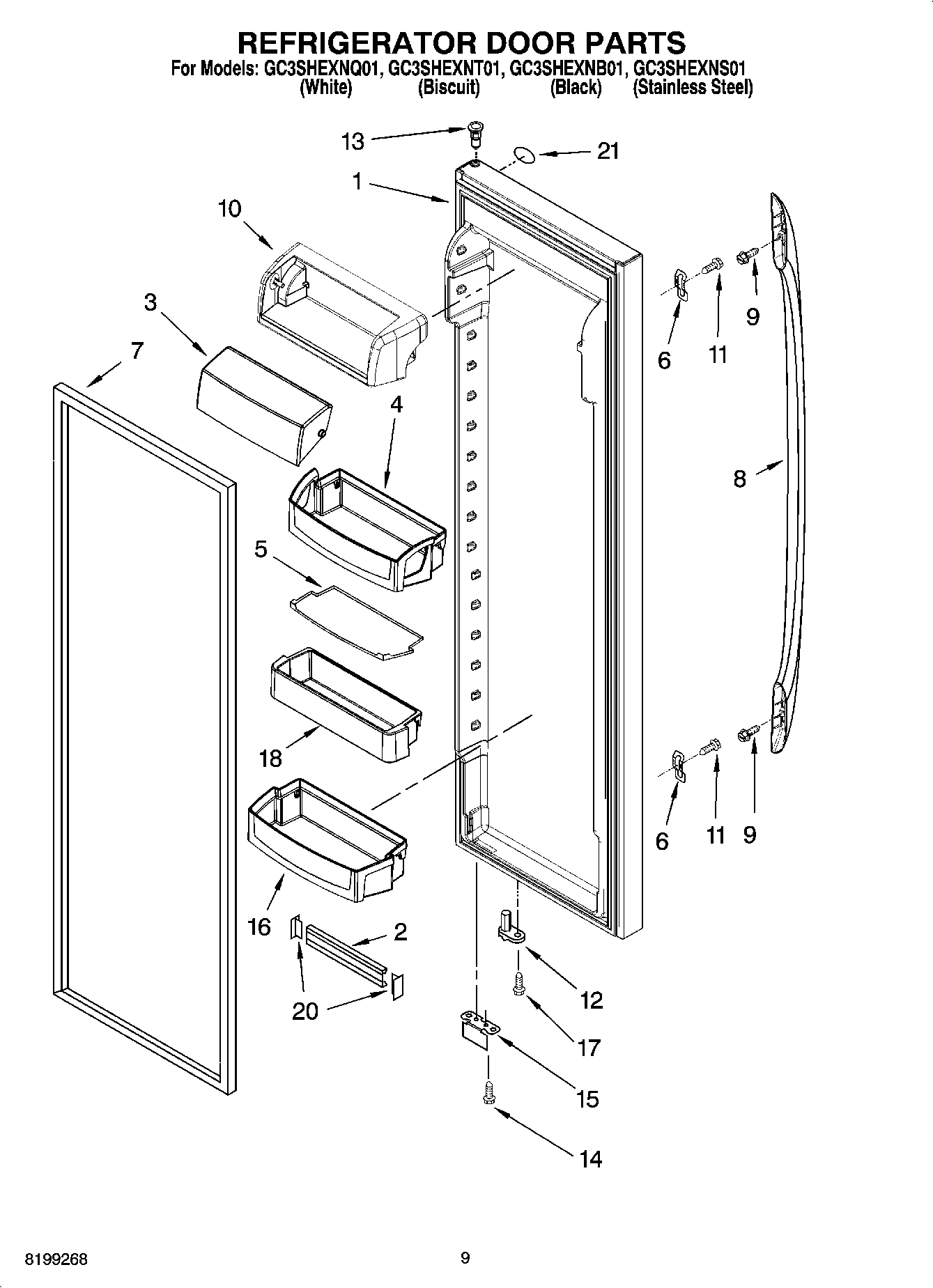 06 - REFRIGERATOR DOOR PARTS