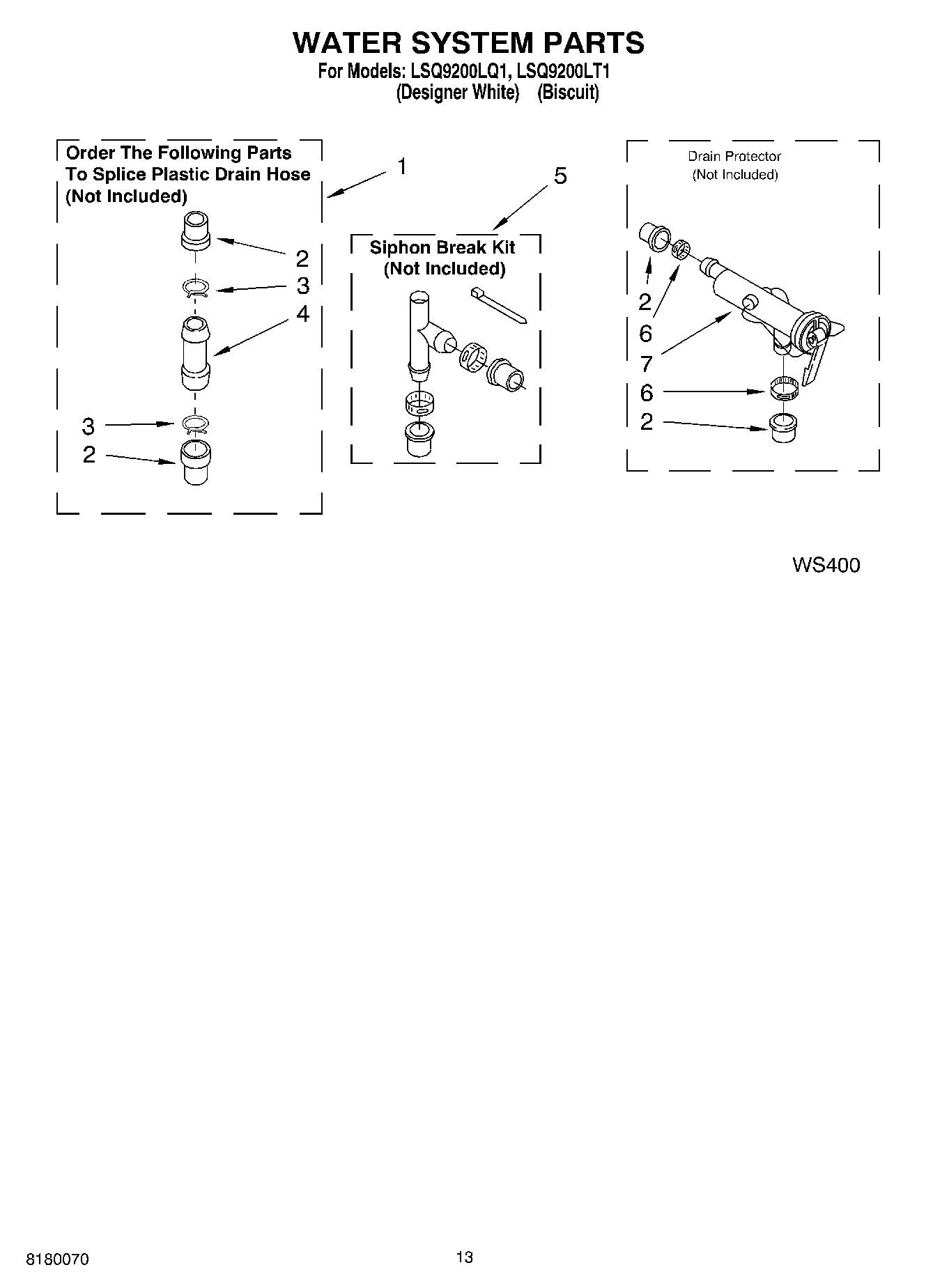 09 - WATER SYSTEM PARTS, MISCELLANEOUS PARTS