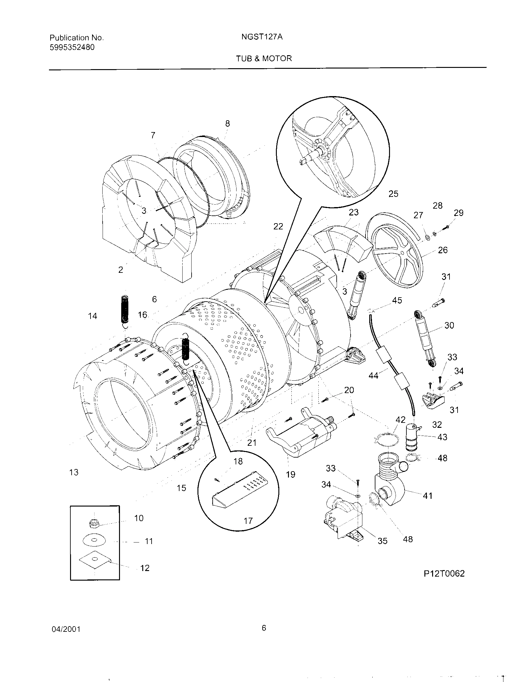 07 - WSHR TUB,MOTOR