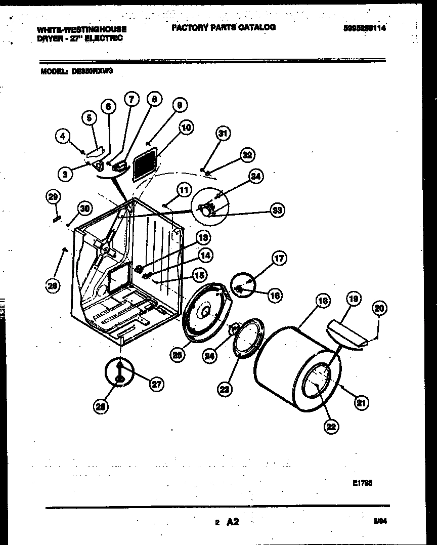 02 - CABINET AND COMPONENT PARTS