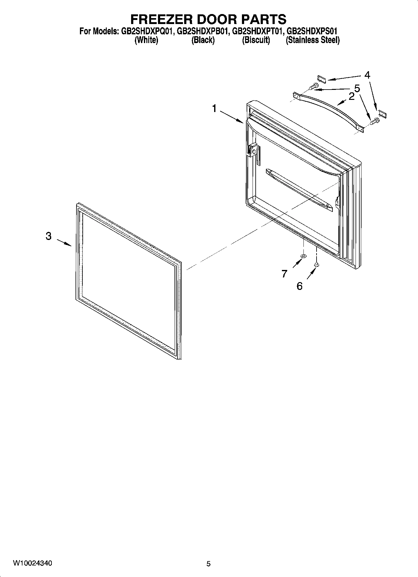 03 - FREEZER DOOR PARTS