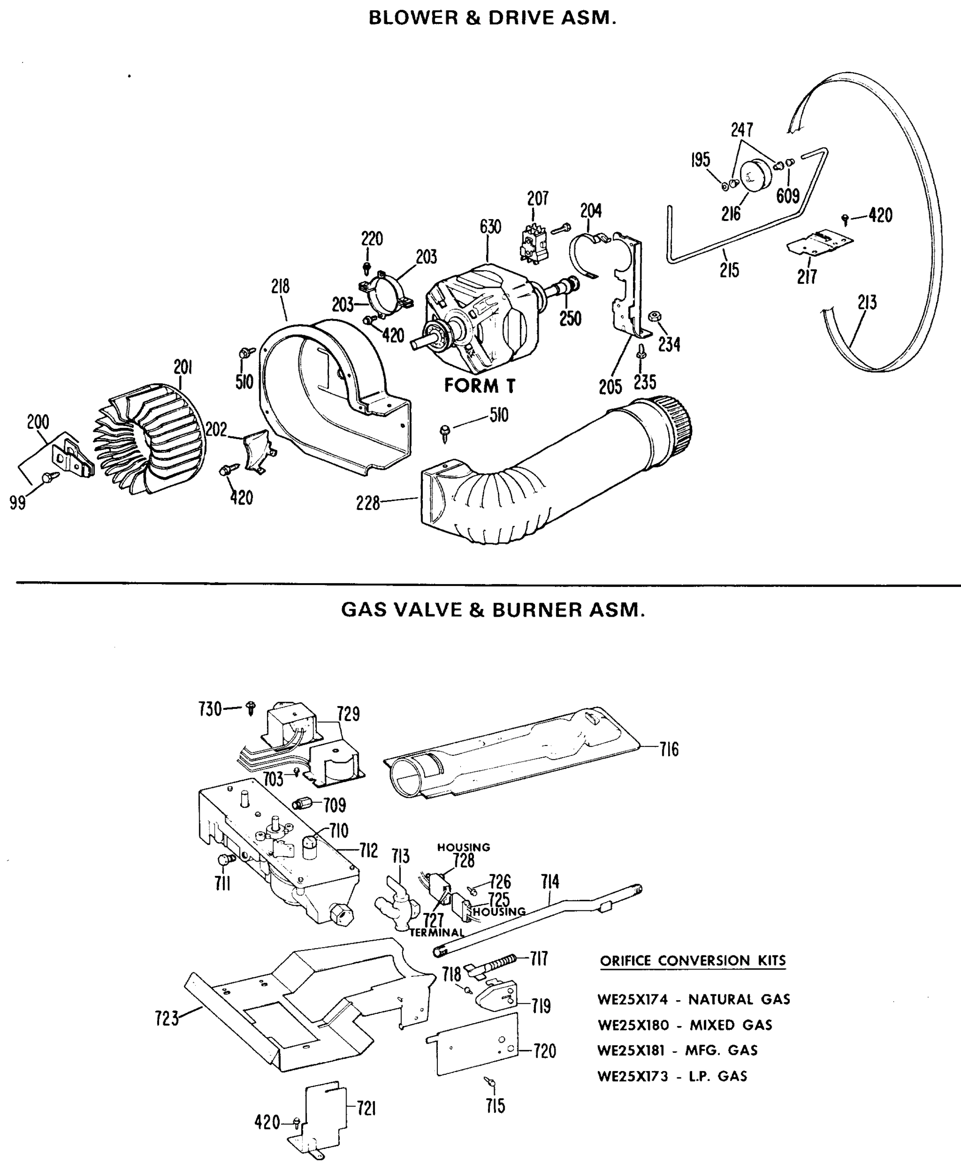 BLOWER & DRIVE ASM.