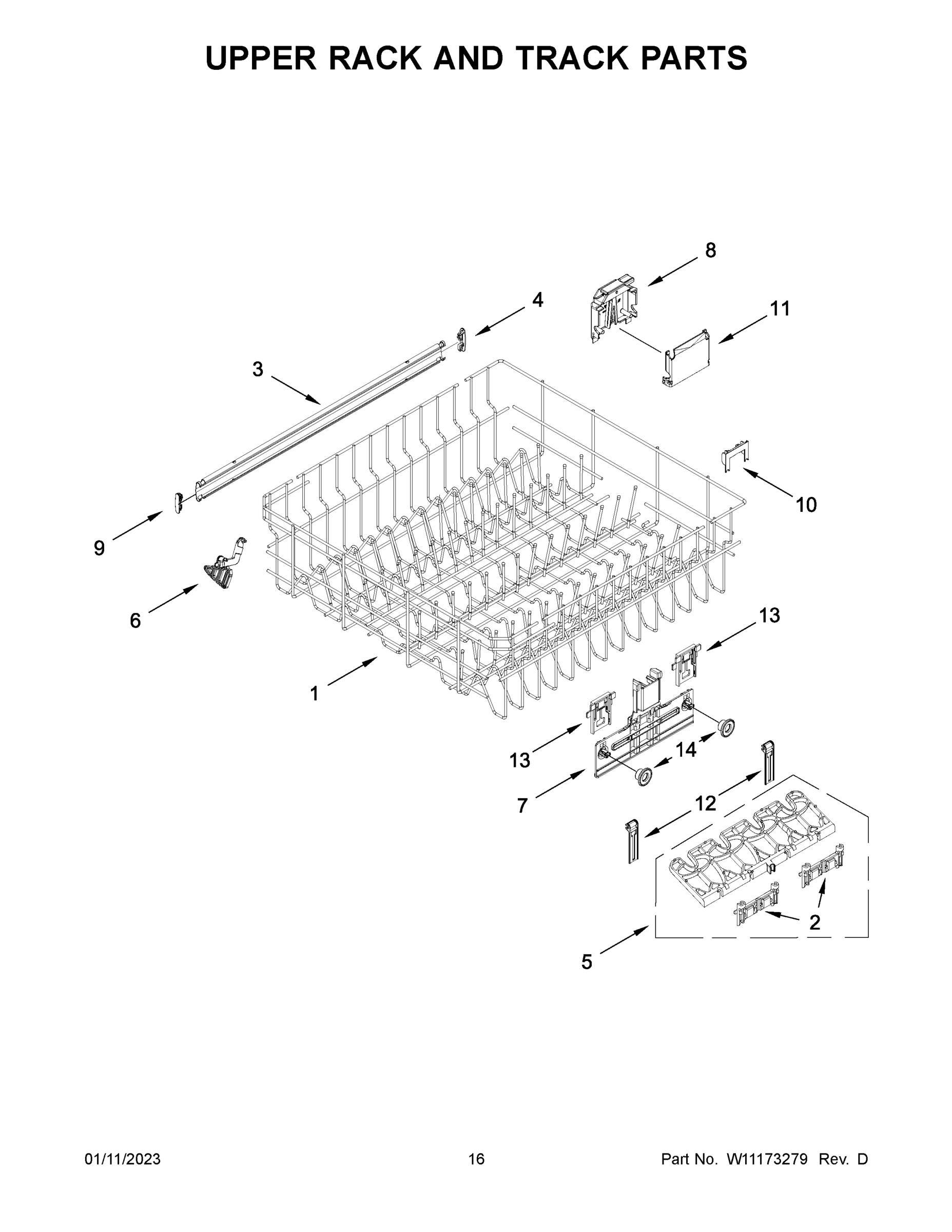 09 - UPPER RACK AND TRACK PARTS