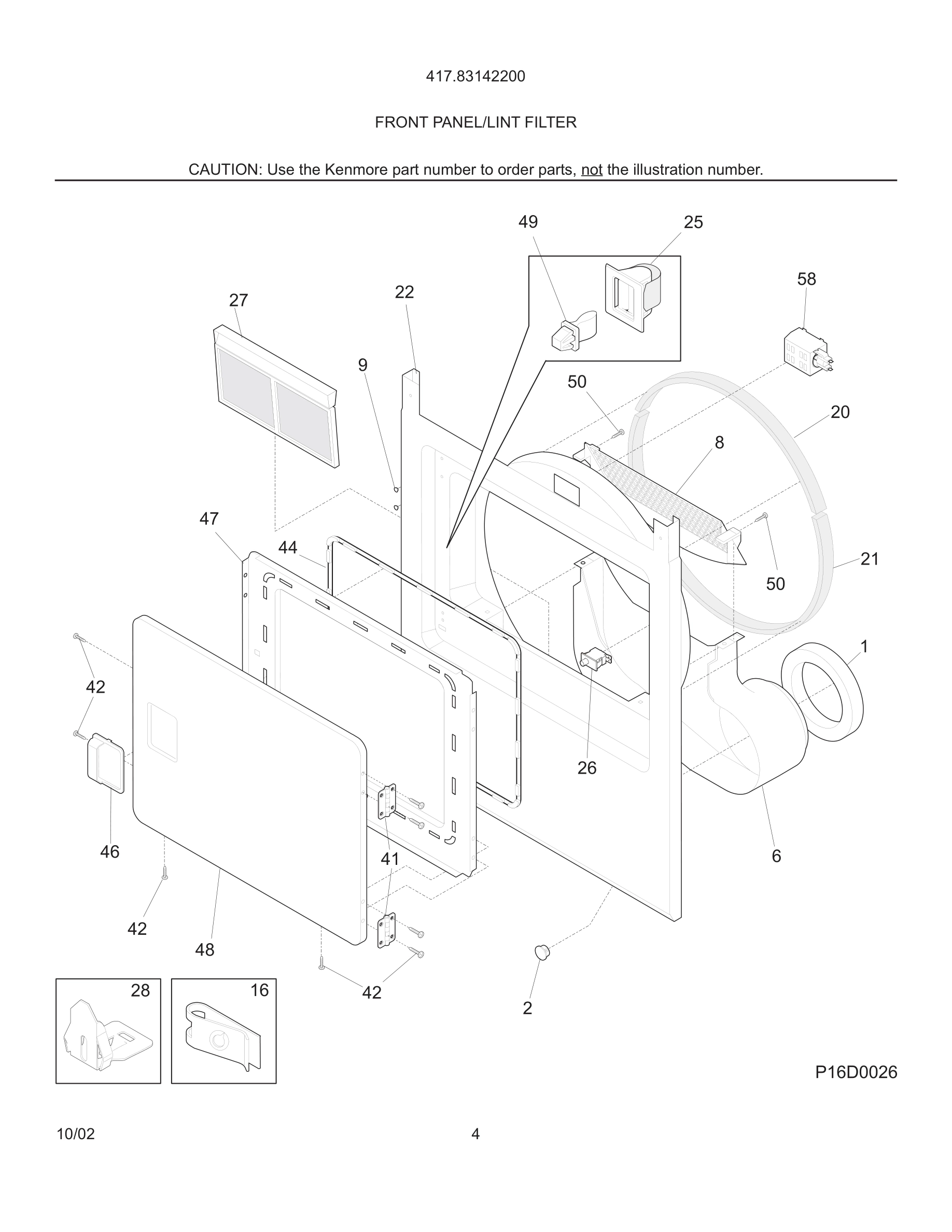 05 - FRONT PANEL/LINT FILTER