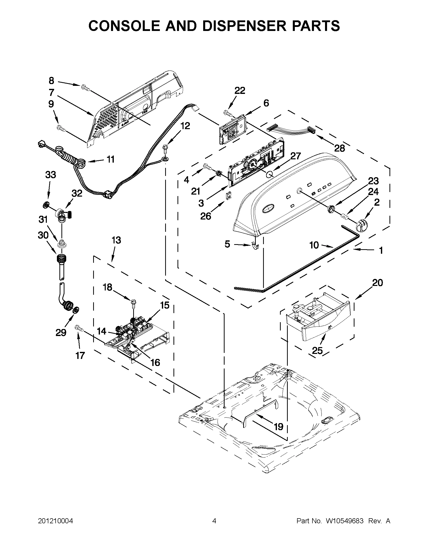02 - CONSOLE AND DISPENSER PARTS