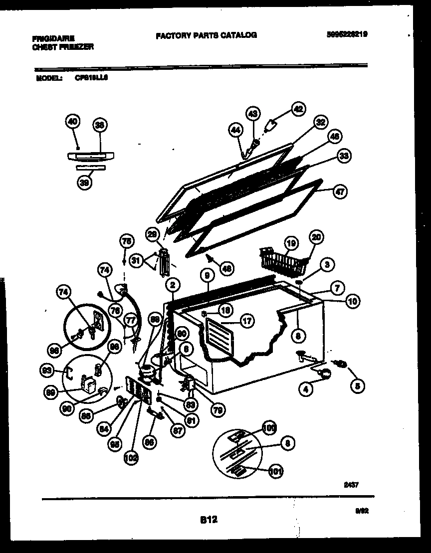 02 - CHEST FREEZER PARTS