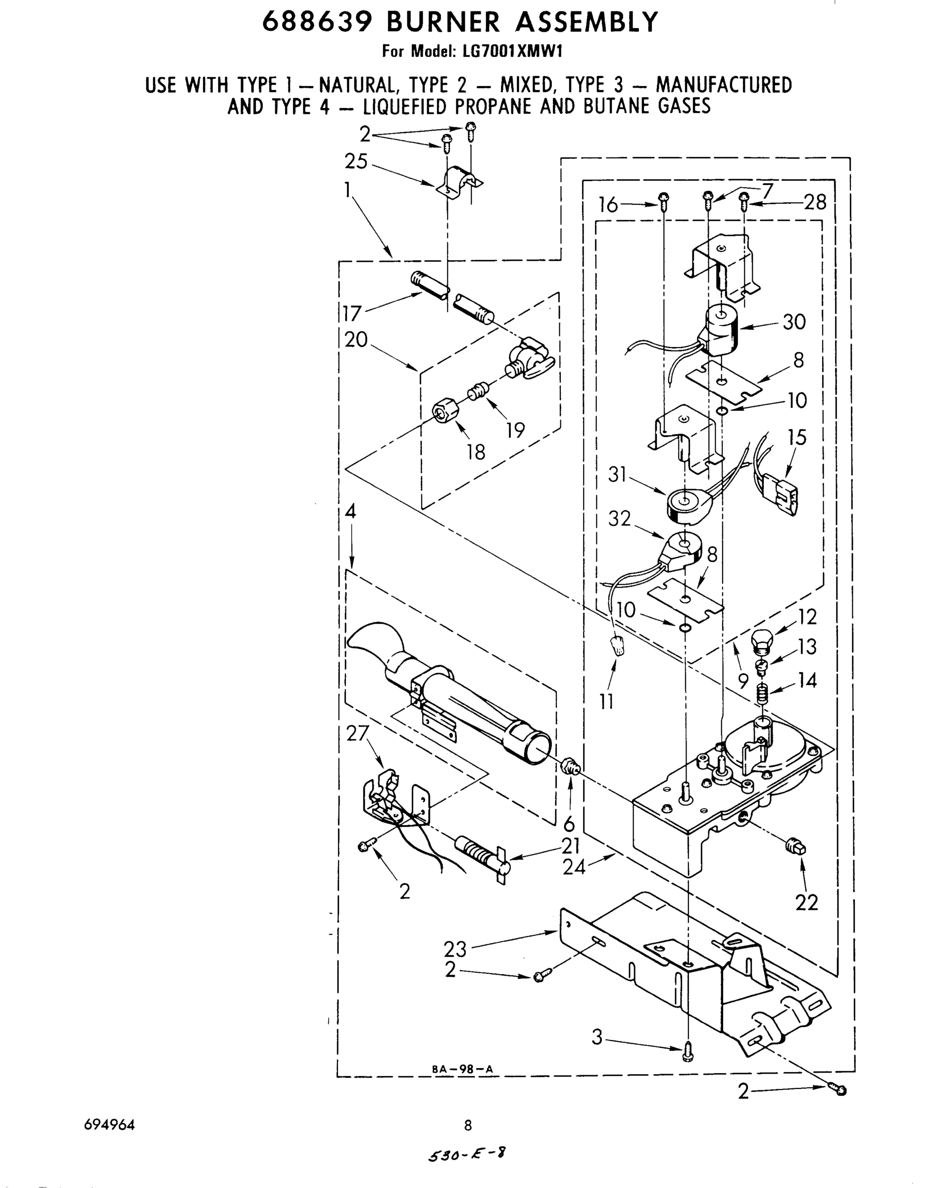 06 - 688639 BURNER ASSEMBLY