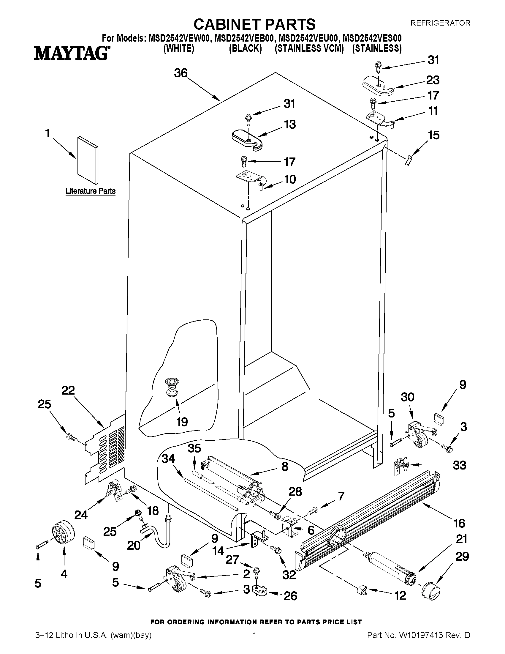 01 - CABINET PARTS