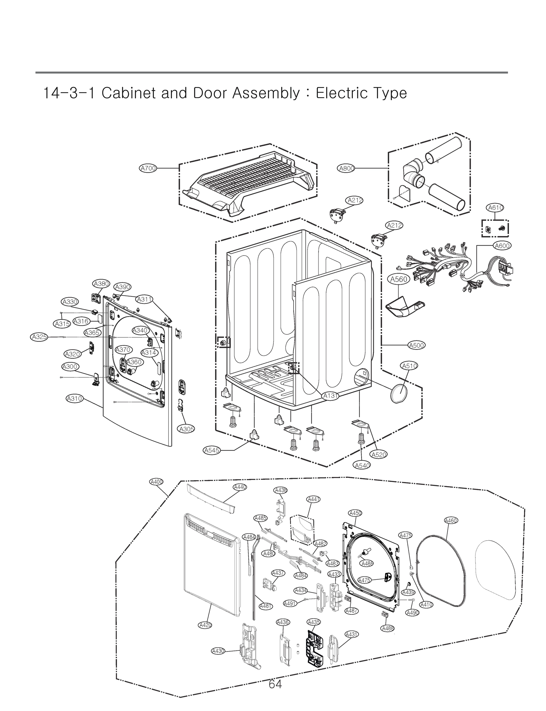 CABINET AND DOOR ASSEMBLY