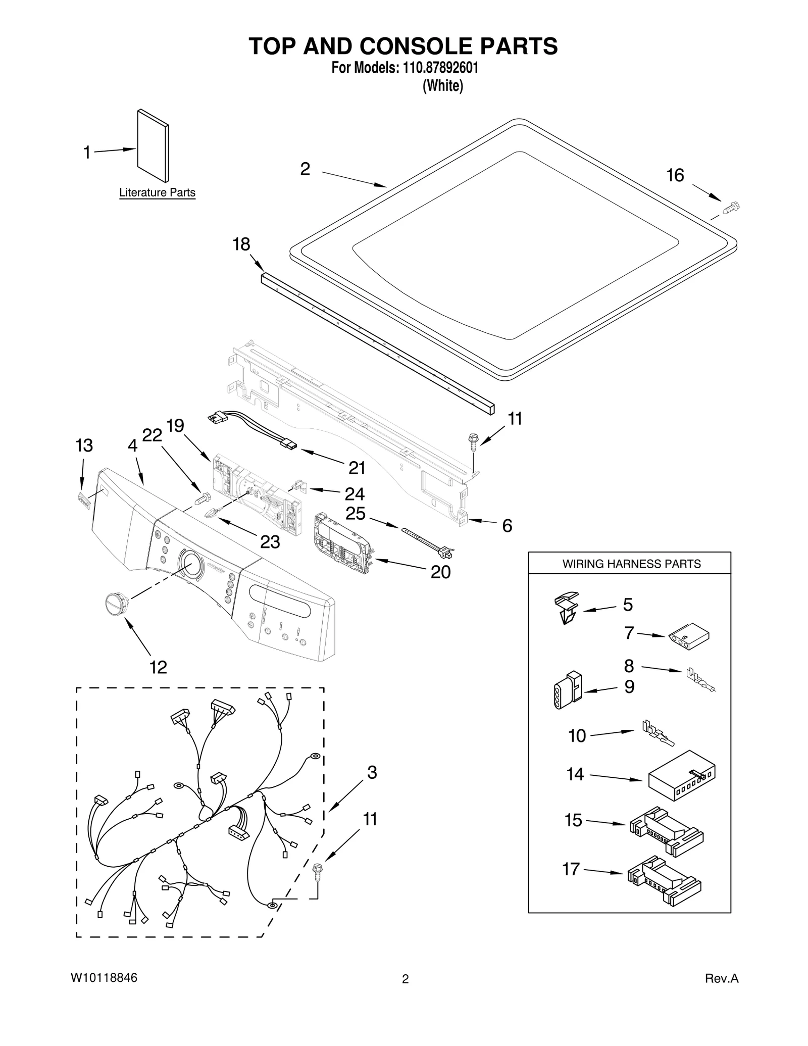 TOP AND CONSOLE PARTS