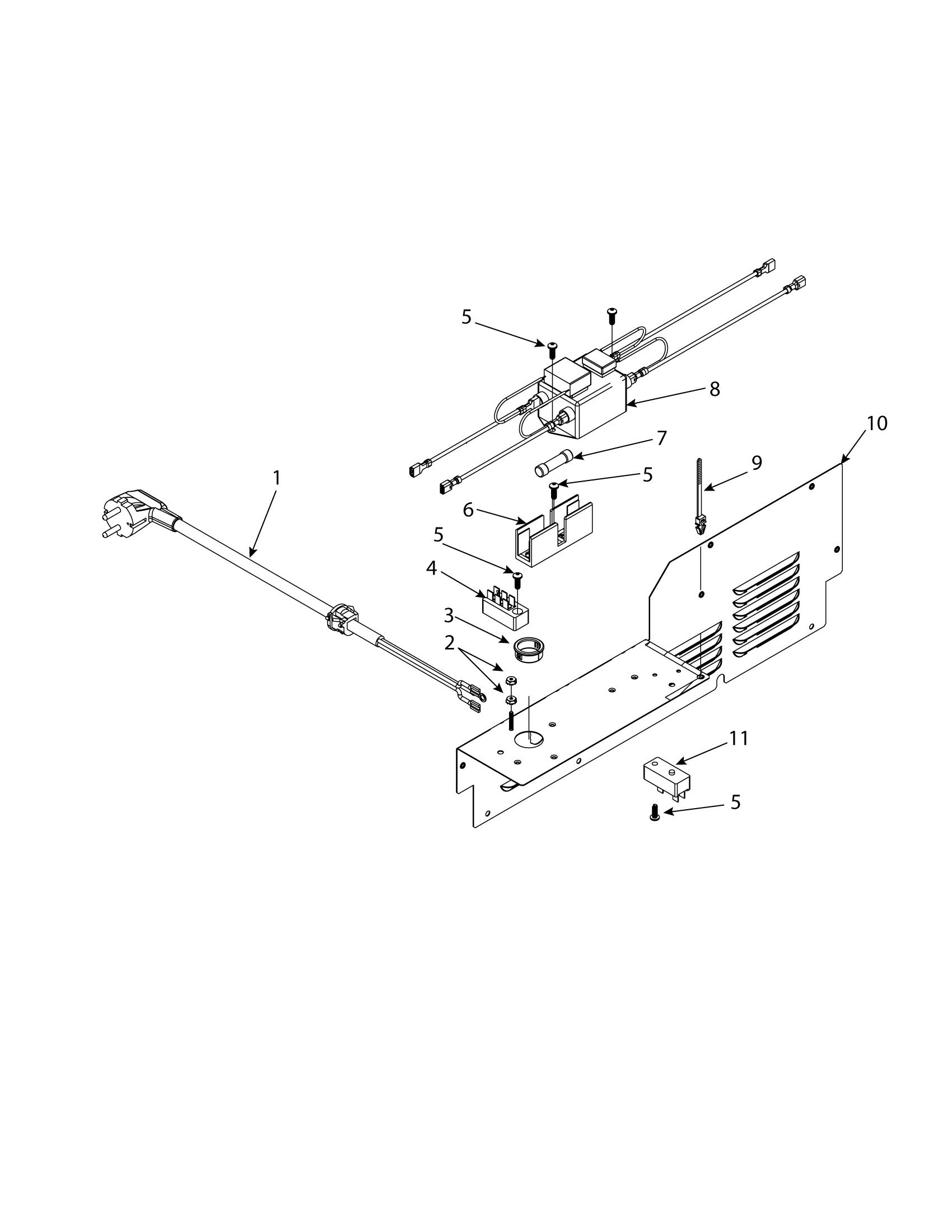 LOWER ACCESS PANEL / POWER CORD / FUSE