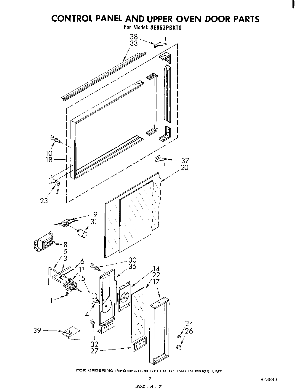 05 - CONTROL PANEL AND UPPER OVEN DOOR